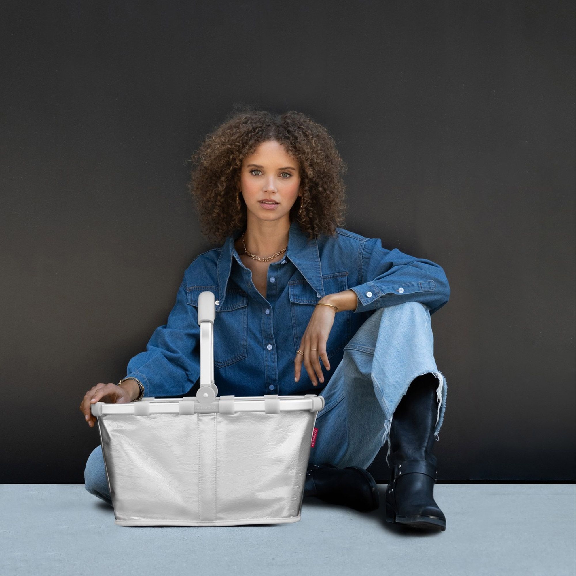 reisenthel - carrybag - silver crackle