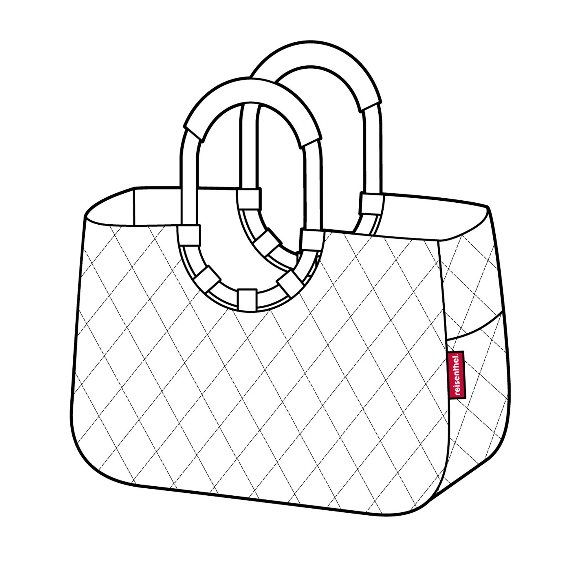 reisenthel - loopshopper L - frame rhombus ginger reisenthel - loopshopper L - frame rhombus ginger