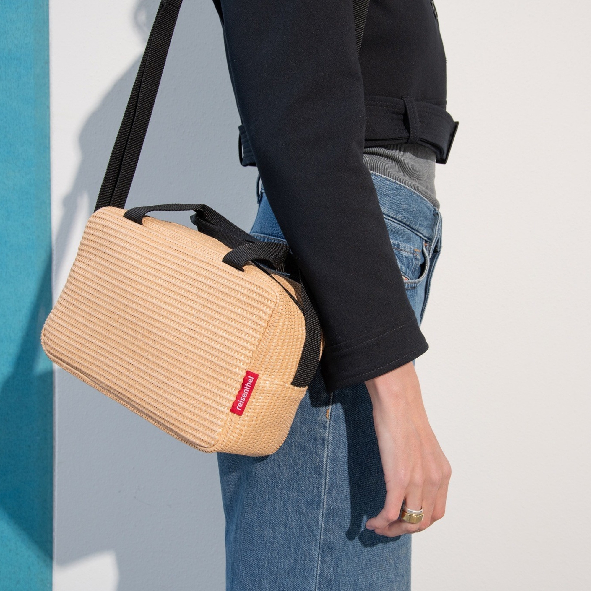 reisenthel - coolerbag to-go - raffia black