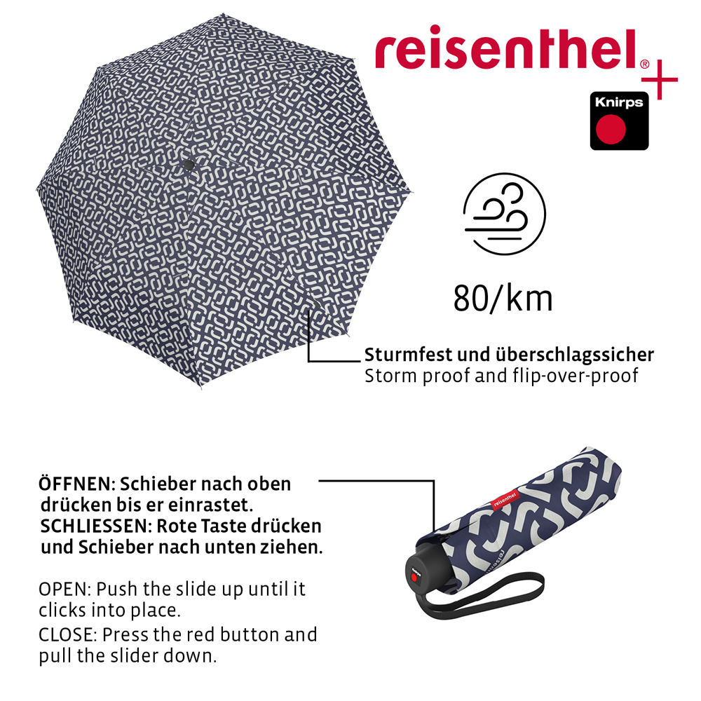reisenthel - umbrella pocket classic - signature navy reisenthel - umbrella pocket classic - signature navy