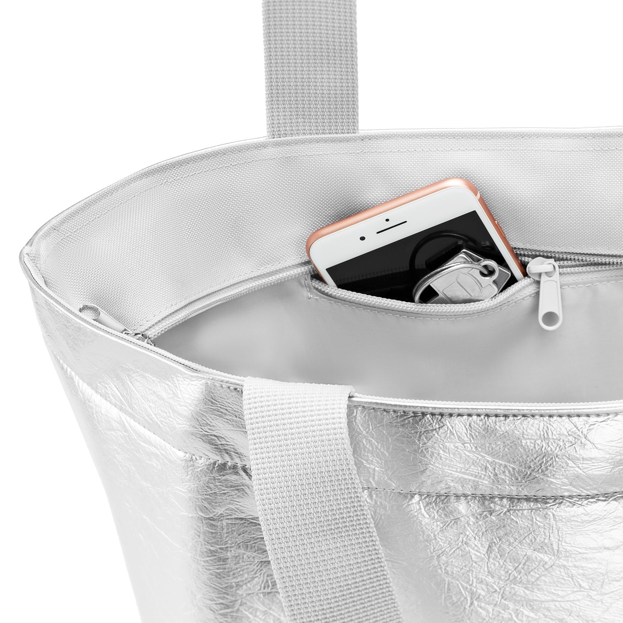 reisenthel - shopper M - silver crackle