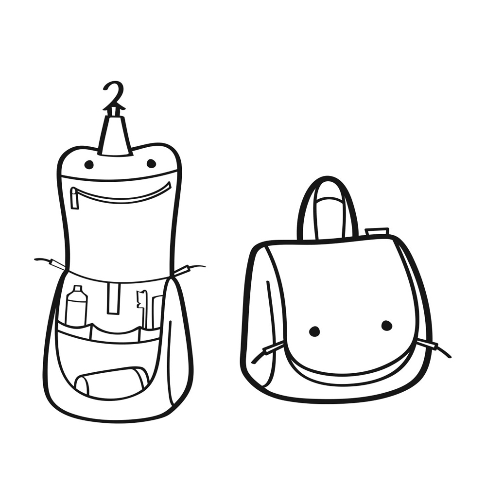 reisenthel - toiletbag S - kids - cats and dogs rose