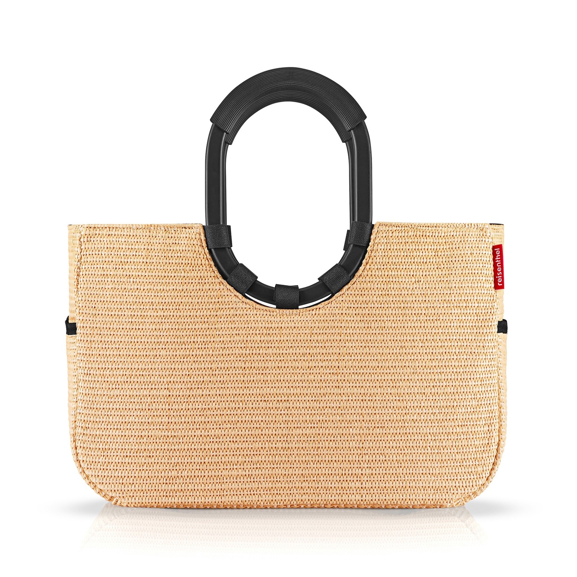 reisenthel - loopshopper M - frame raffia black