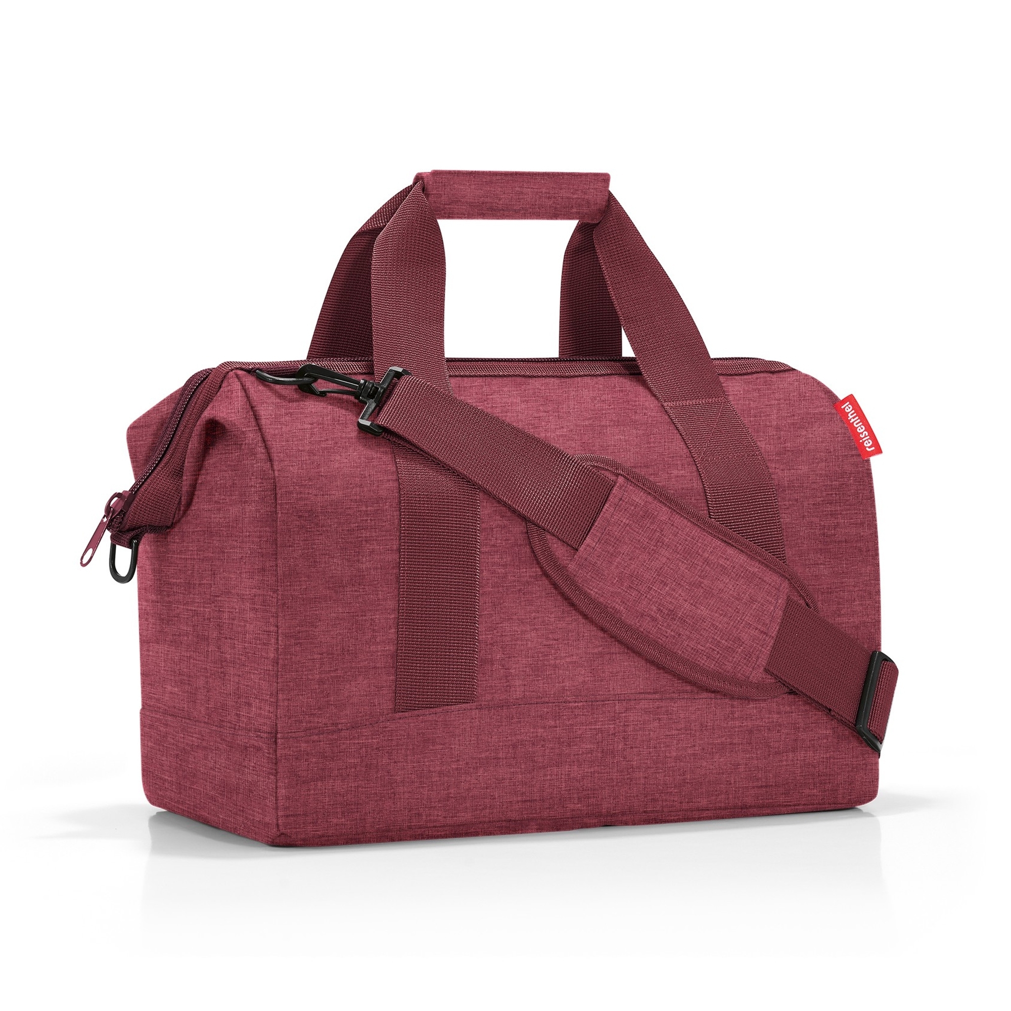 Burgundy Reisenthel tote bag with shoulder strap
