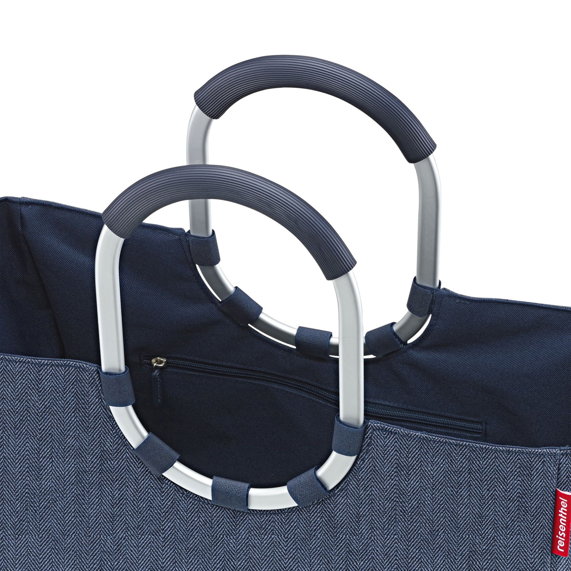 reisenthel - loopshopper L - herringbone dark blue reisenthel - loopshopper L - herringbone dark blue
