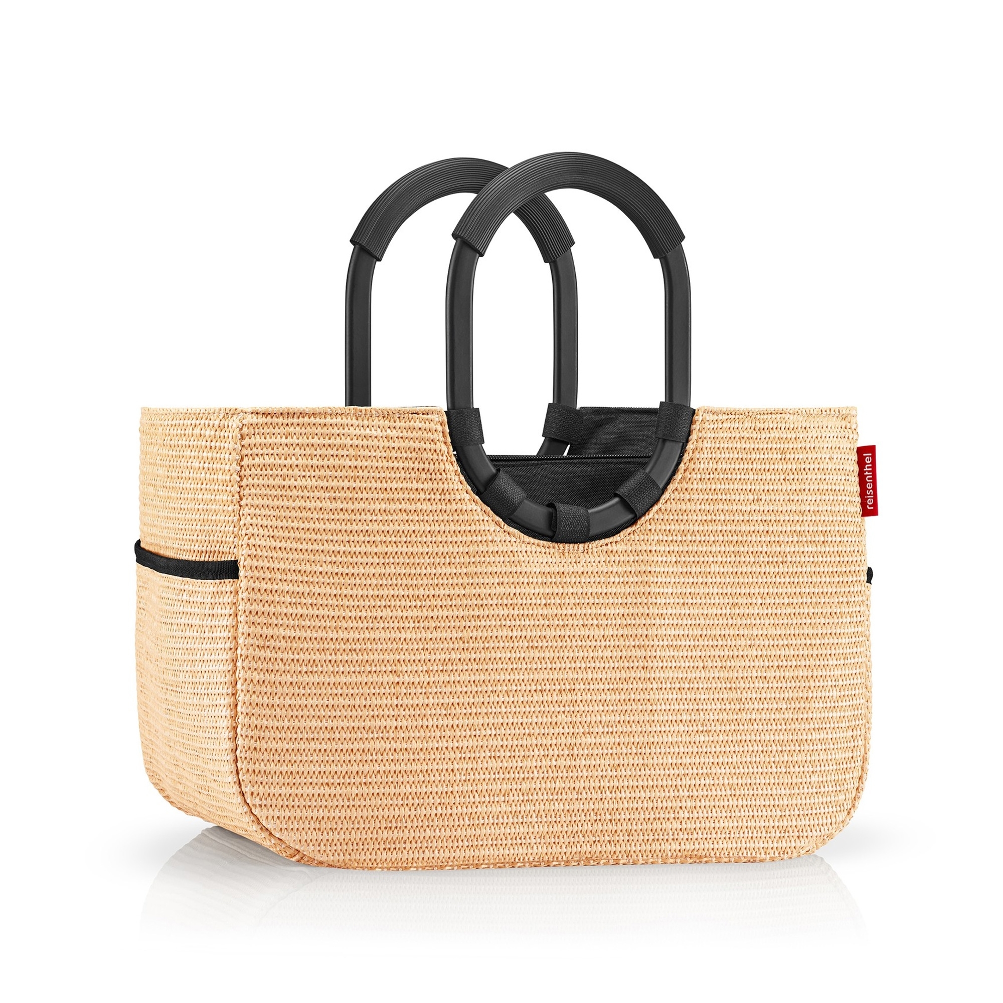 reisenthel - loopshopper M - frame raffia black