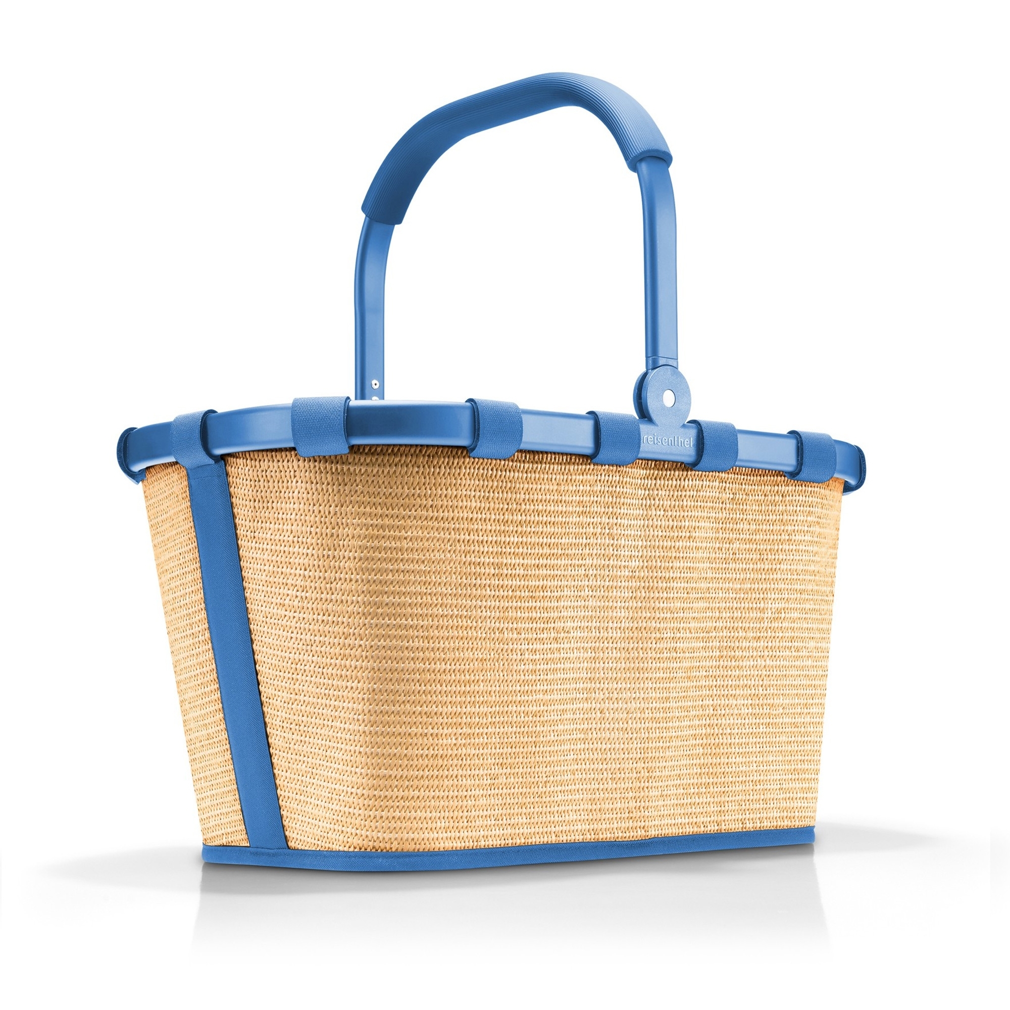 reisenthel - carrybag - frame raffia blue