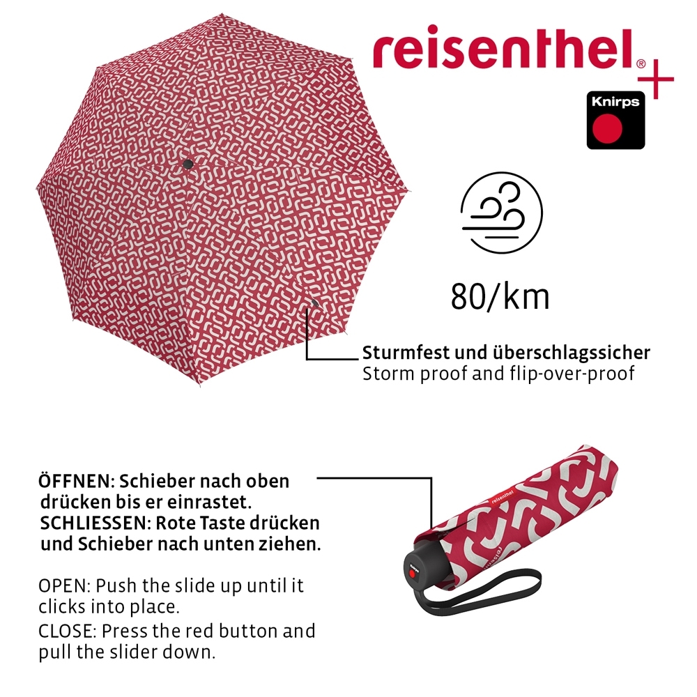 reisenthel - umbrella pocket classic - signature red reisenthel - umbrella pocket classic - signature red