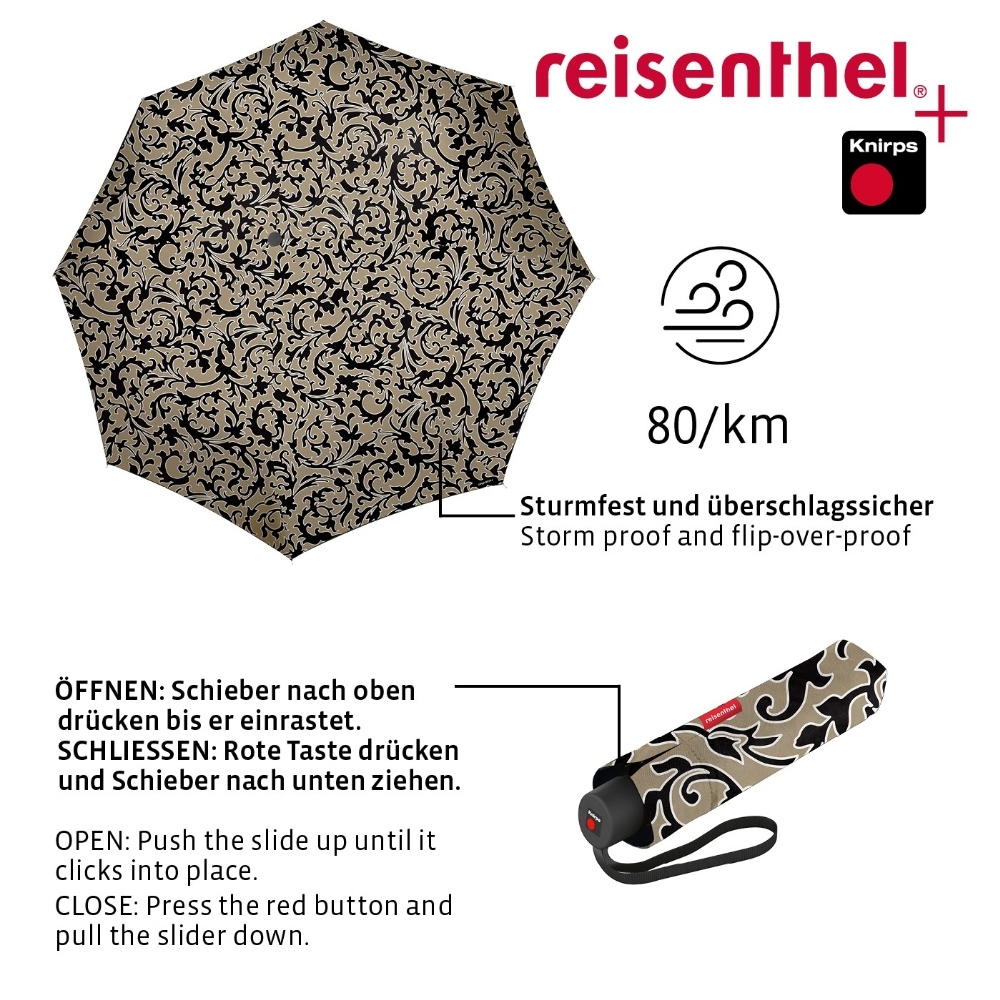 reisenthel - umbrella pocket classic - baroque marble reisenthel - umbrella pocket classic - baroque marble