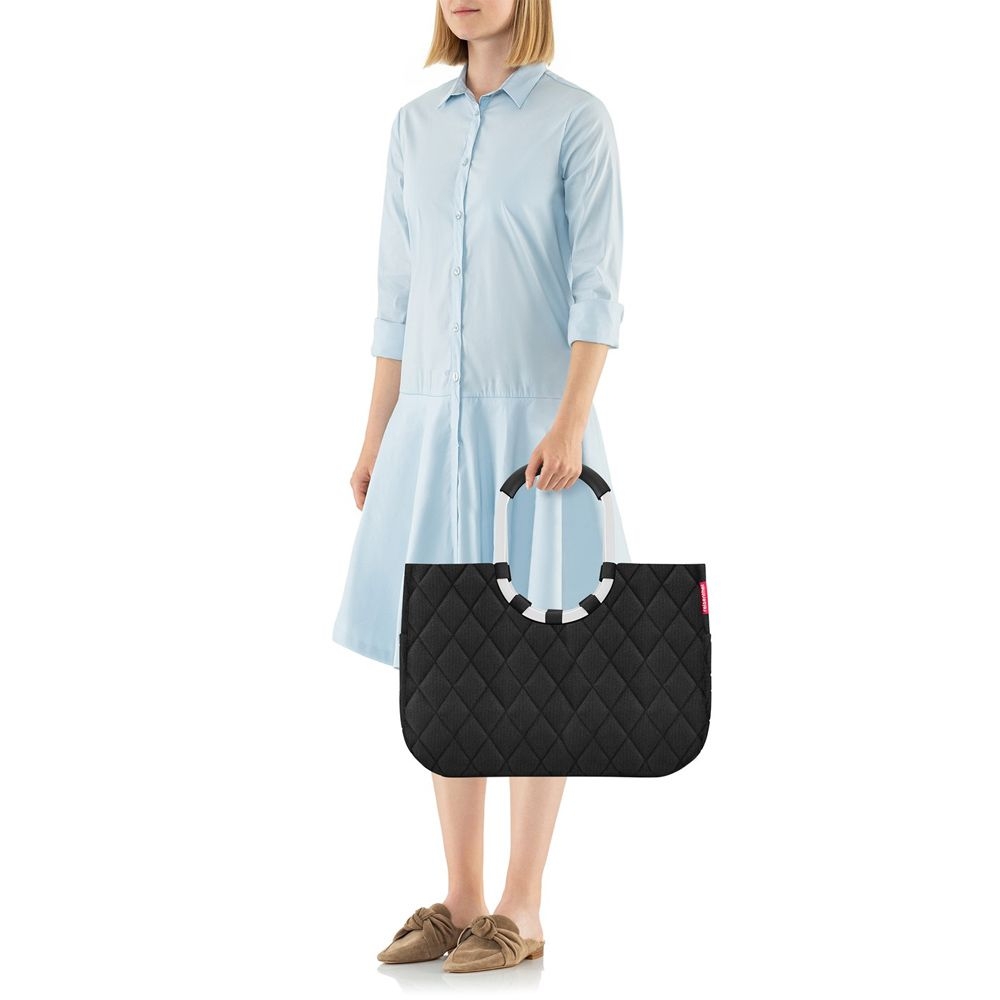 reisenthel - loopshopper L - rhombus black reisenthel - loopshopper L - rhombus black