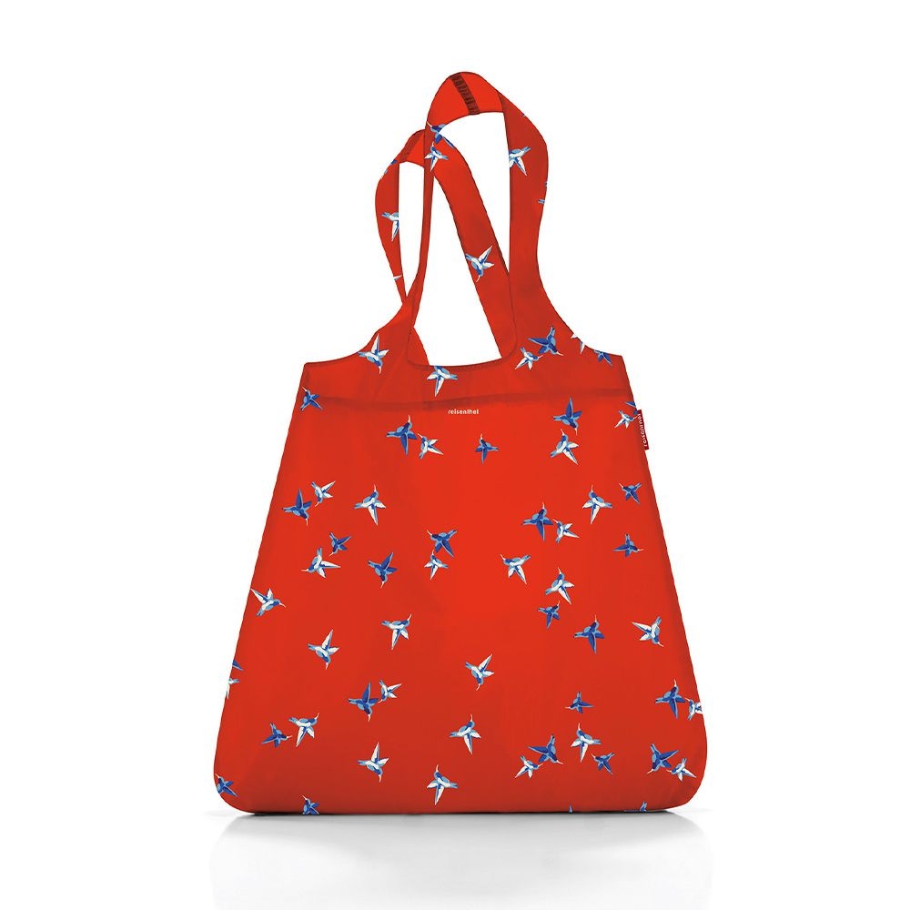 reisenthel - mini maxi shopper - collection #17 spring bird red reisenthel - mini maxi shopper - collection #17 spring bird red