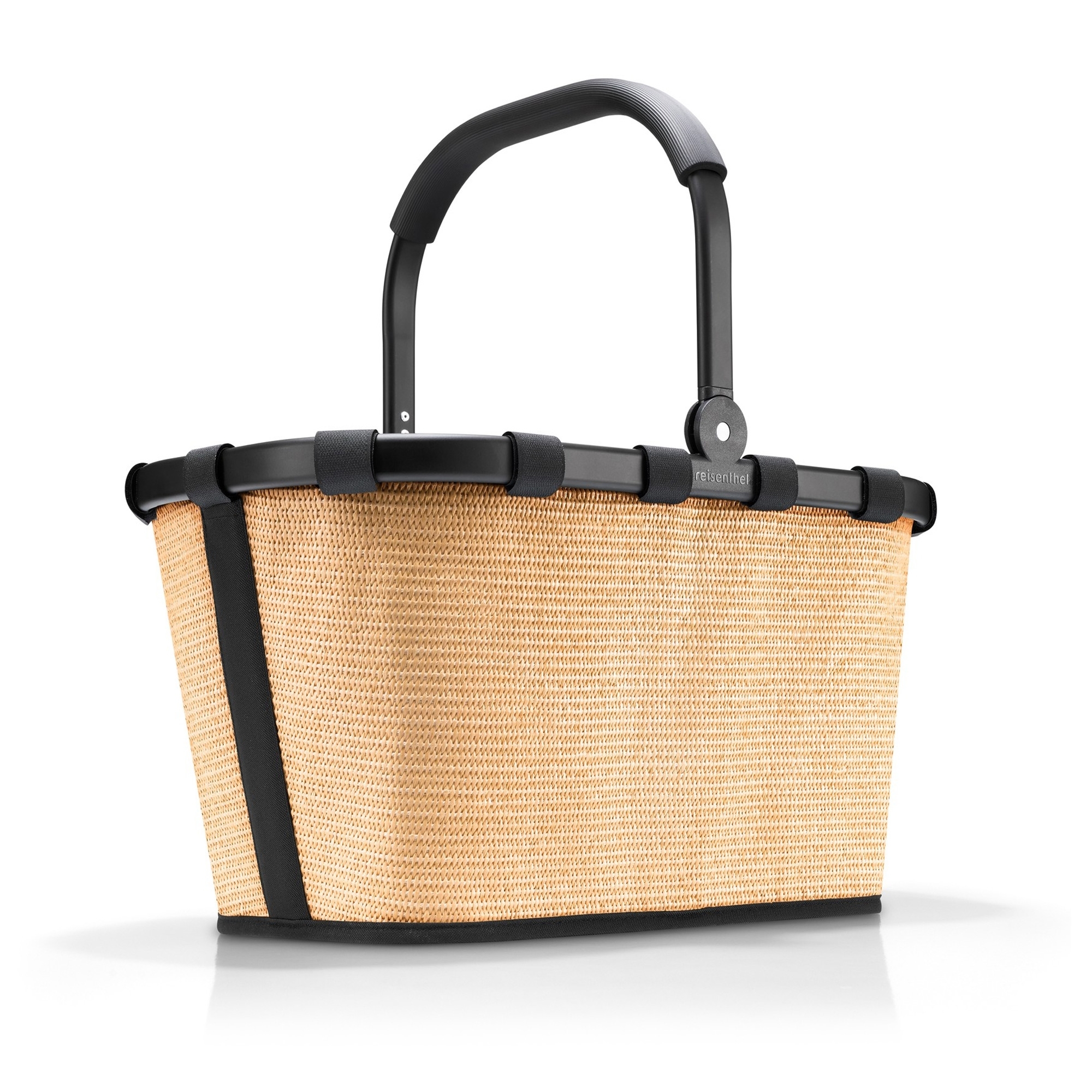 reisenthel - carrybag - frame raffia black