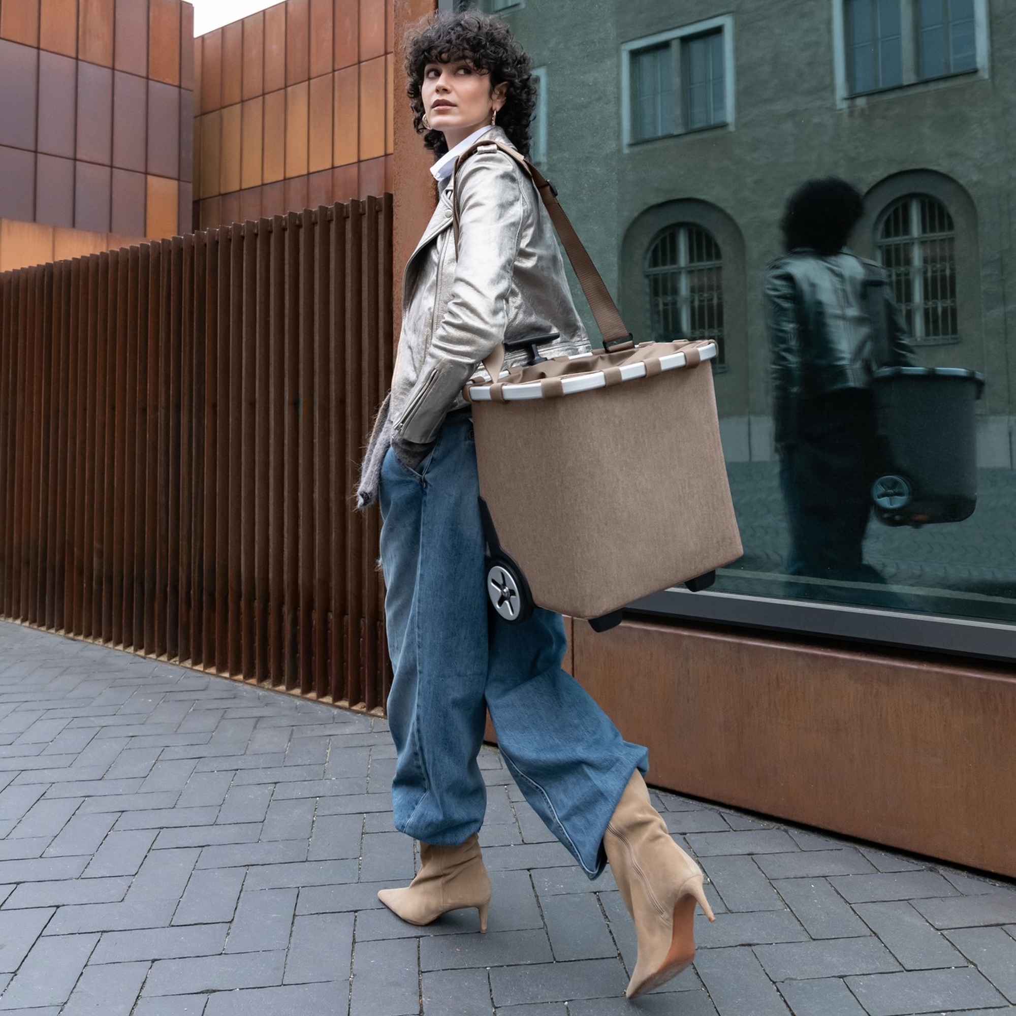 reisenthel - carrycruiser - herringbone mokka