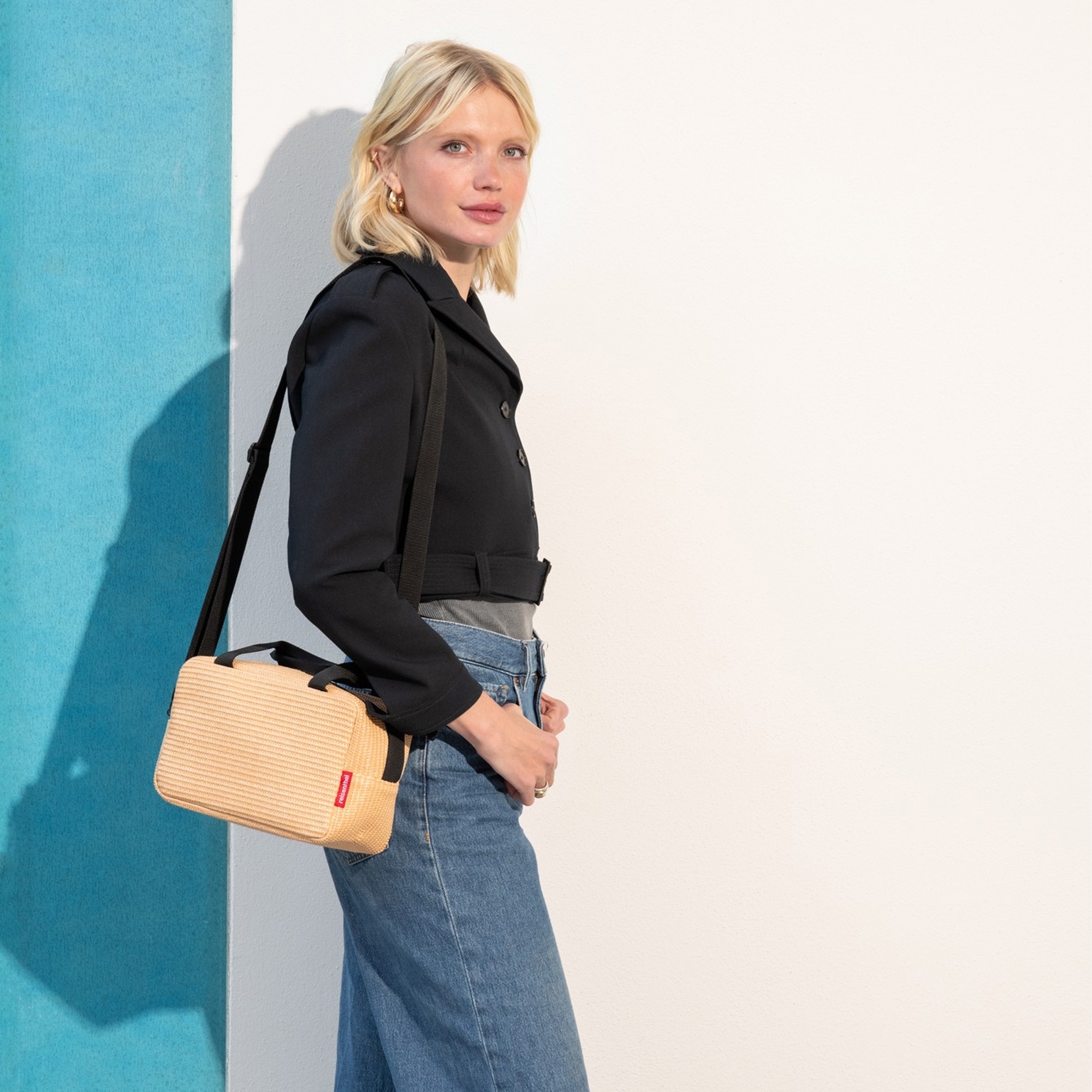 reisenthel - coolerbag to-go - raffia black