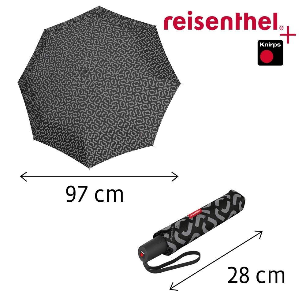 reisenthel - umbrella pocket duomatic - signature black reisenthel - umbrella pocket duomatic - signature black