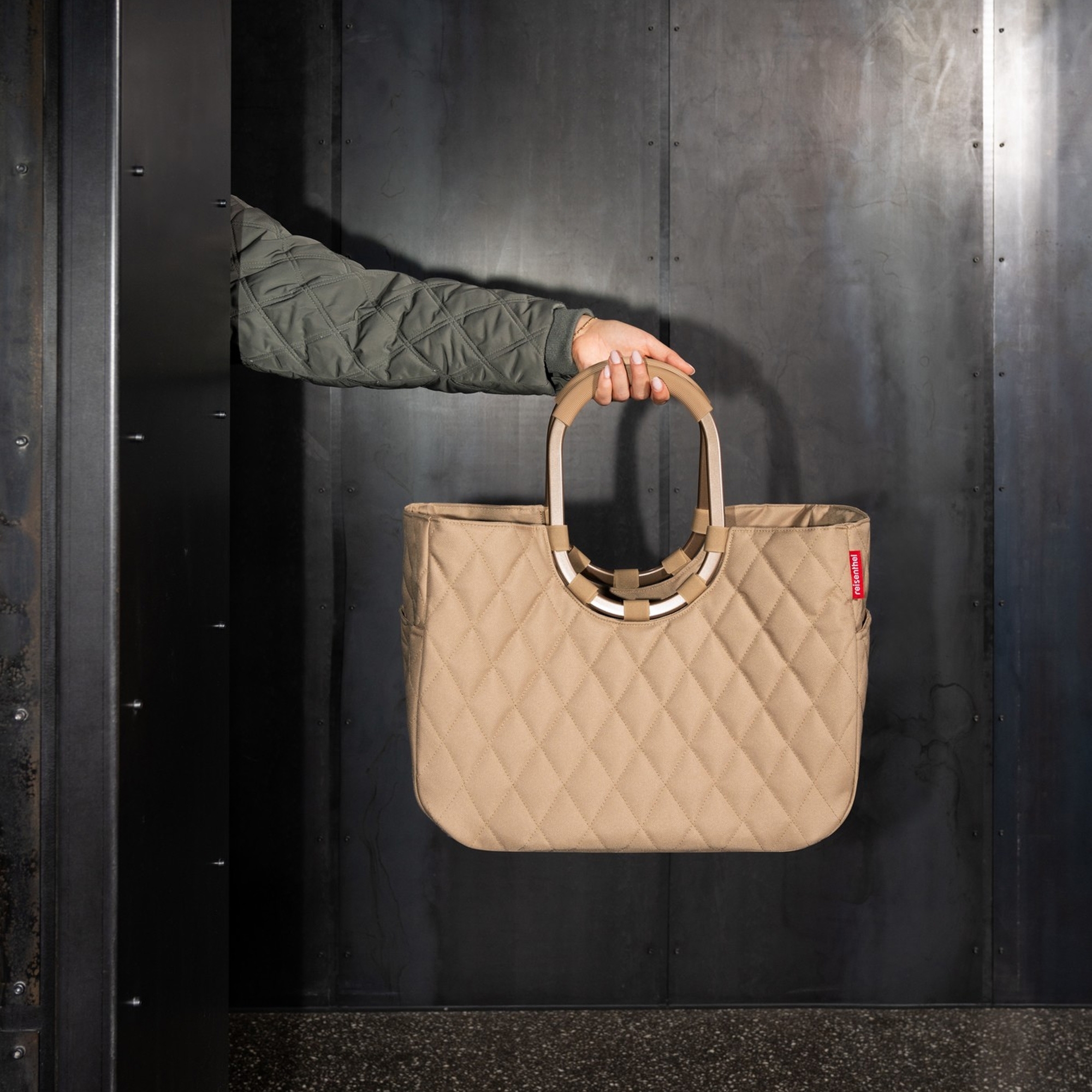 reisenthel - loopshopper L - frame rhombus ginger reisenthel - loopshopper L - frame rhombus ginger