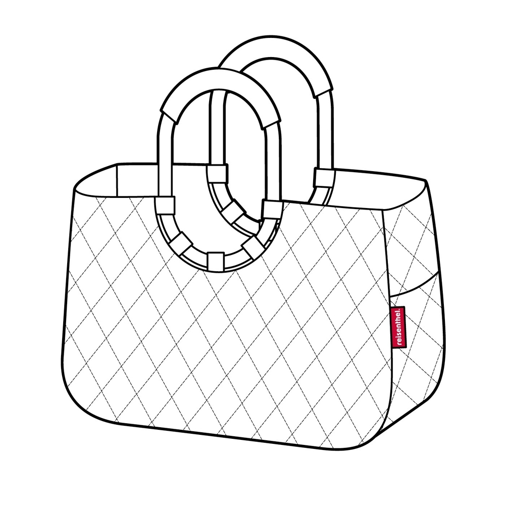 reisenthel - loopshopper L - frame rhombus light grey reisenthel - loopshopper L - frame rhombus light grey