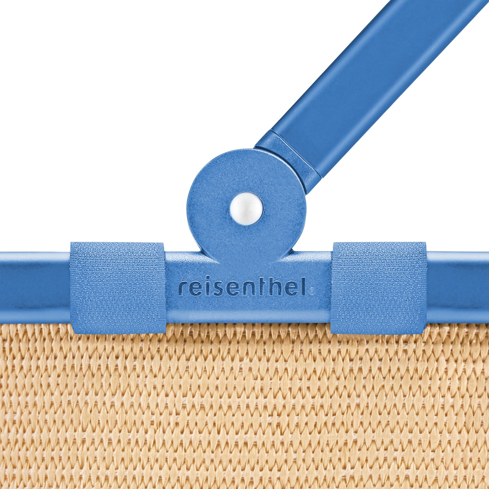 reisenthel - carrybag - frame raffia blue
