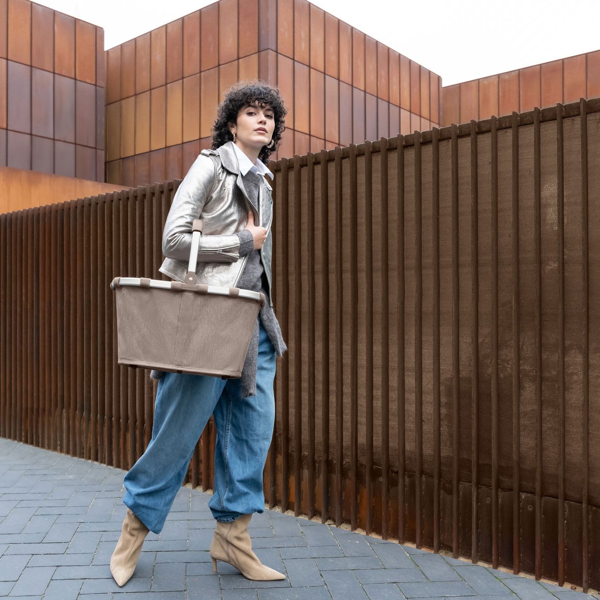 reisenthel - carrybag - herringbone mokka