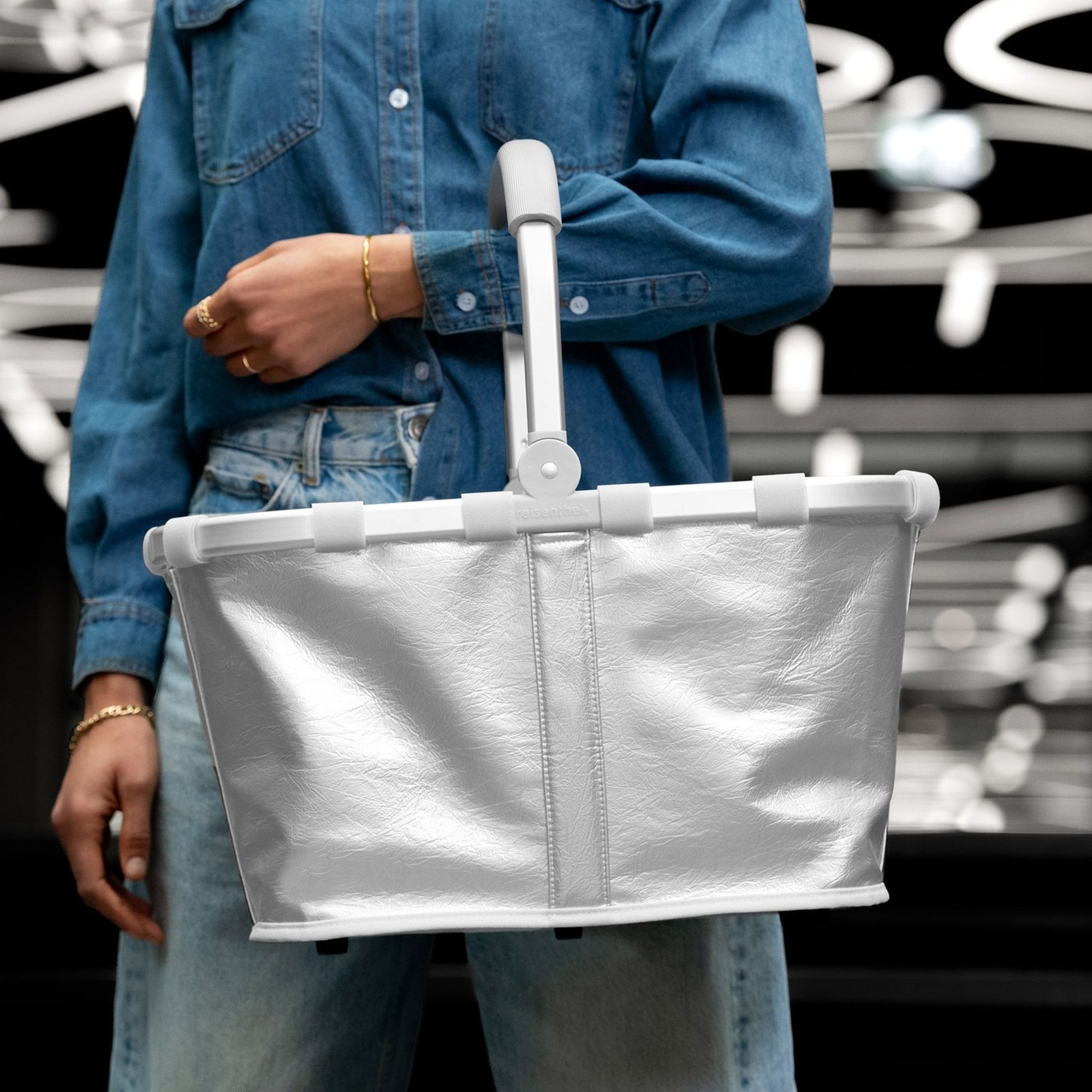 reisenthel - carrybag - silver crackle