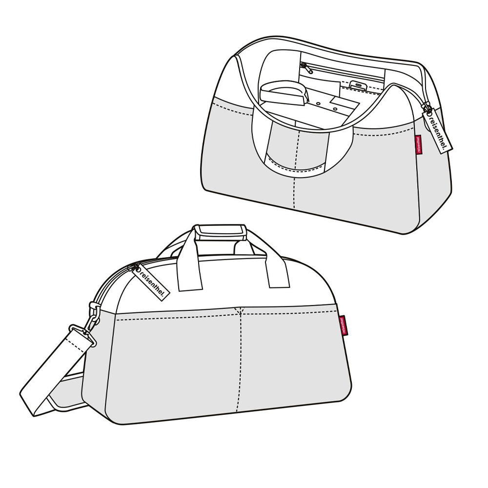 reisenthel - overnighter - twist silver reisenthel - overnighter - twist silver