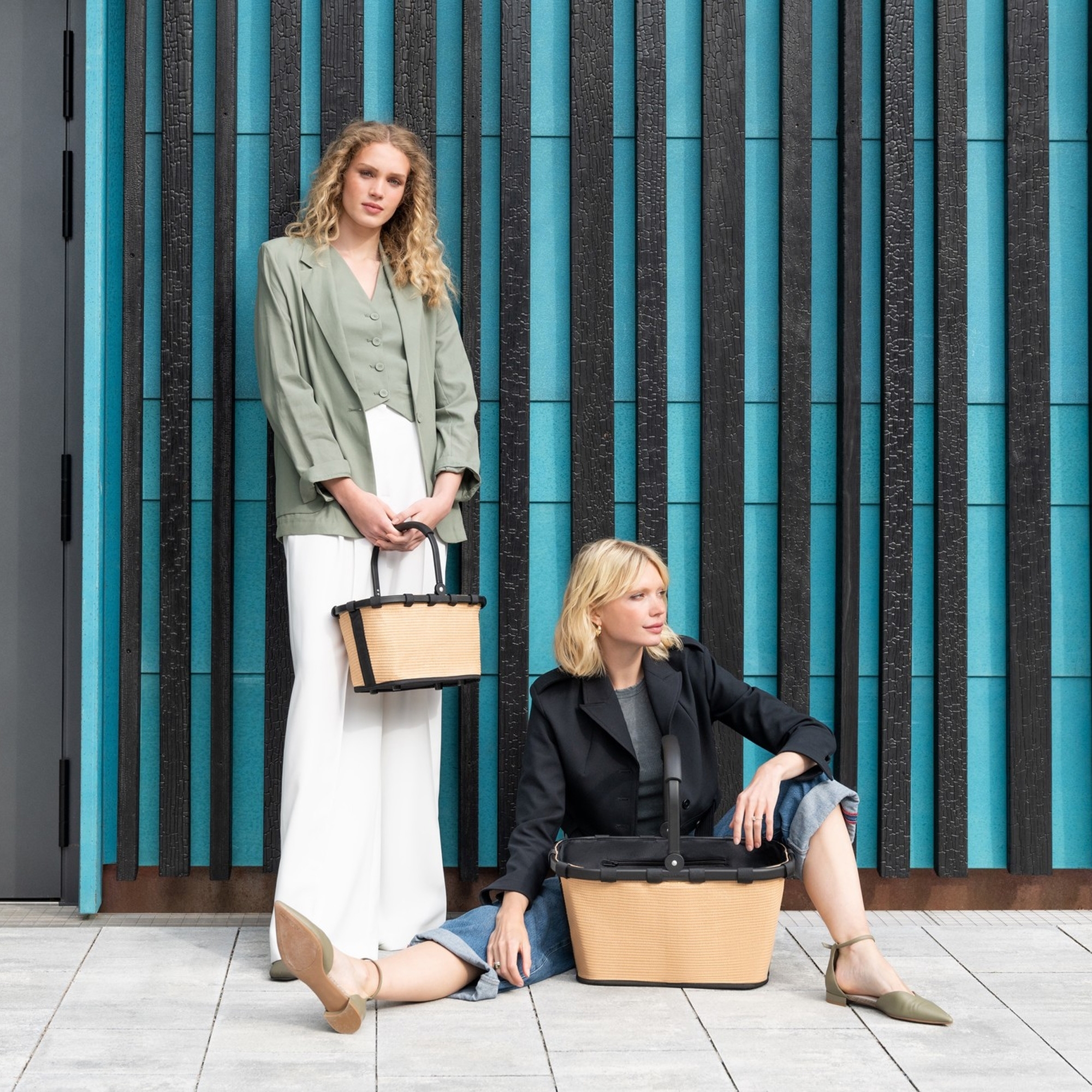 reisenthel - carrybag XS - frame raffia black