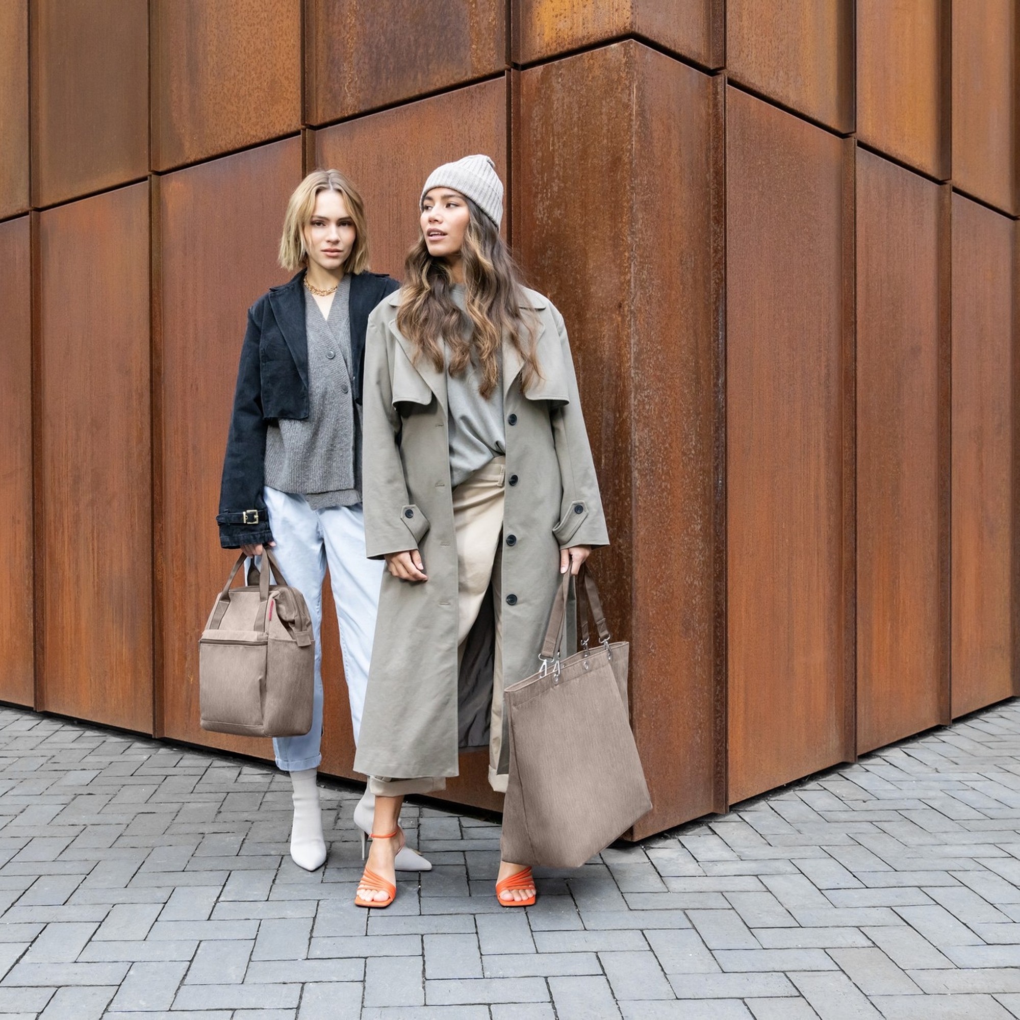 reisenthel - shopper XL - herringbone mokka