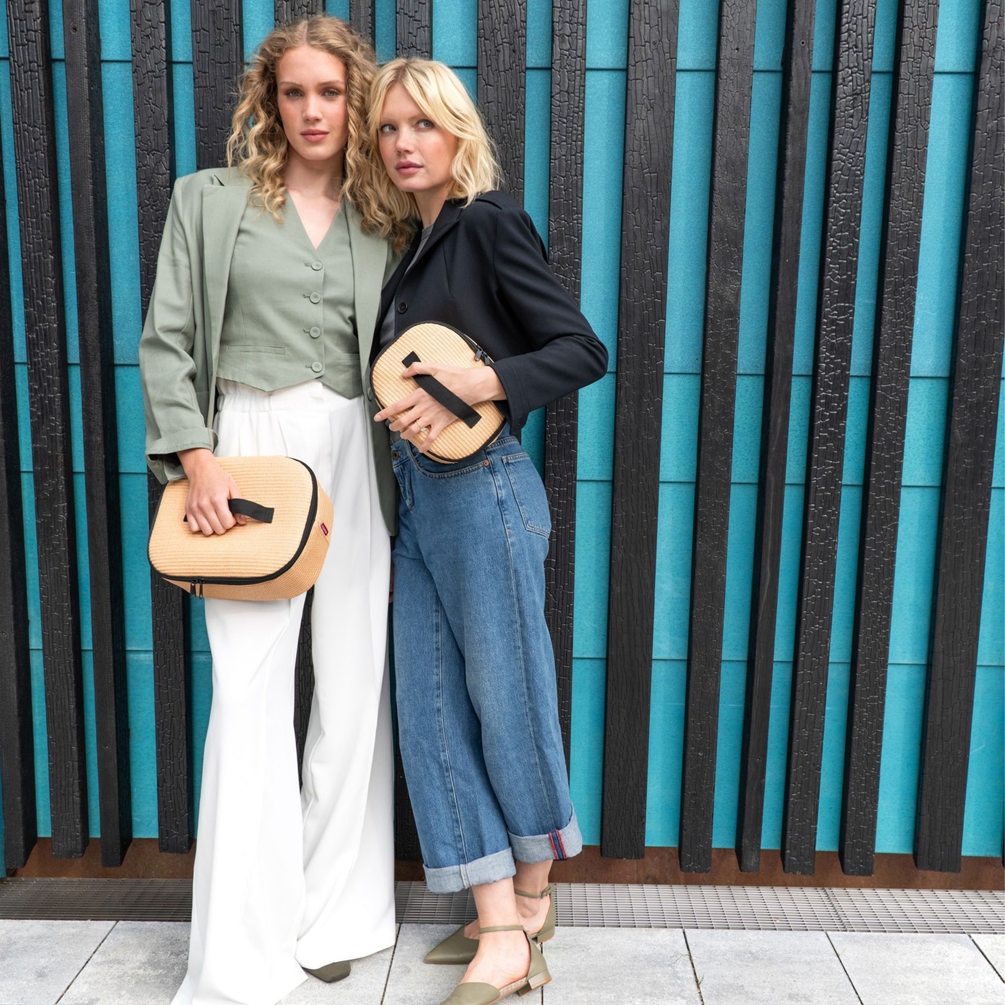 reisenthel - coolerbag S pocket - raffia black reisenthel - coolerbag S pocket - raffia black