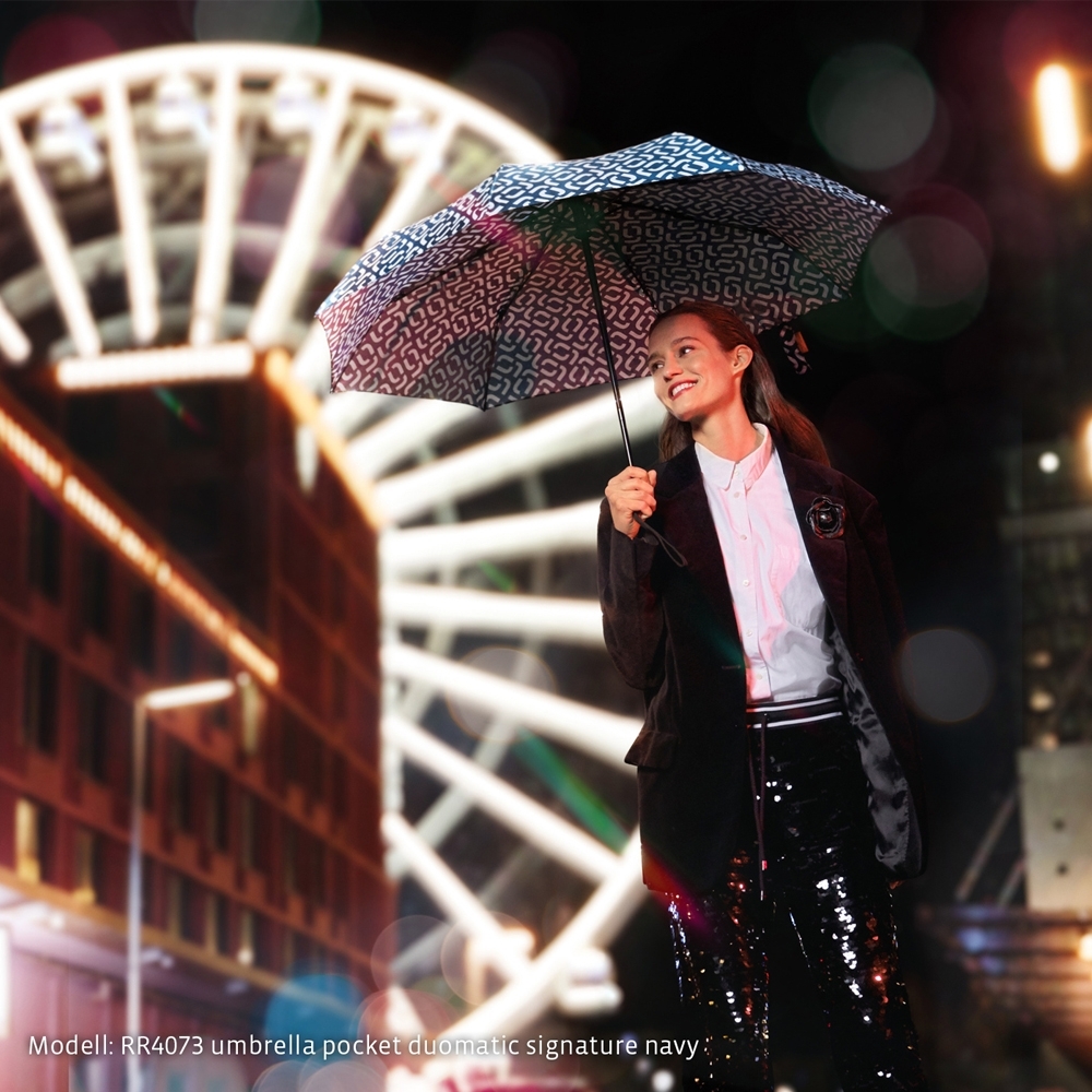 reisenthel - umbrella pocket duomatic - signature black reisenthel - umbrella pocket duomatic - signature black