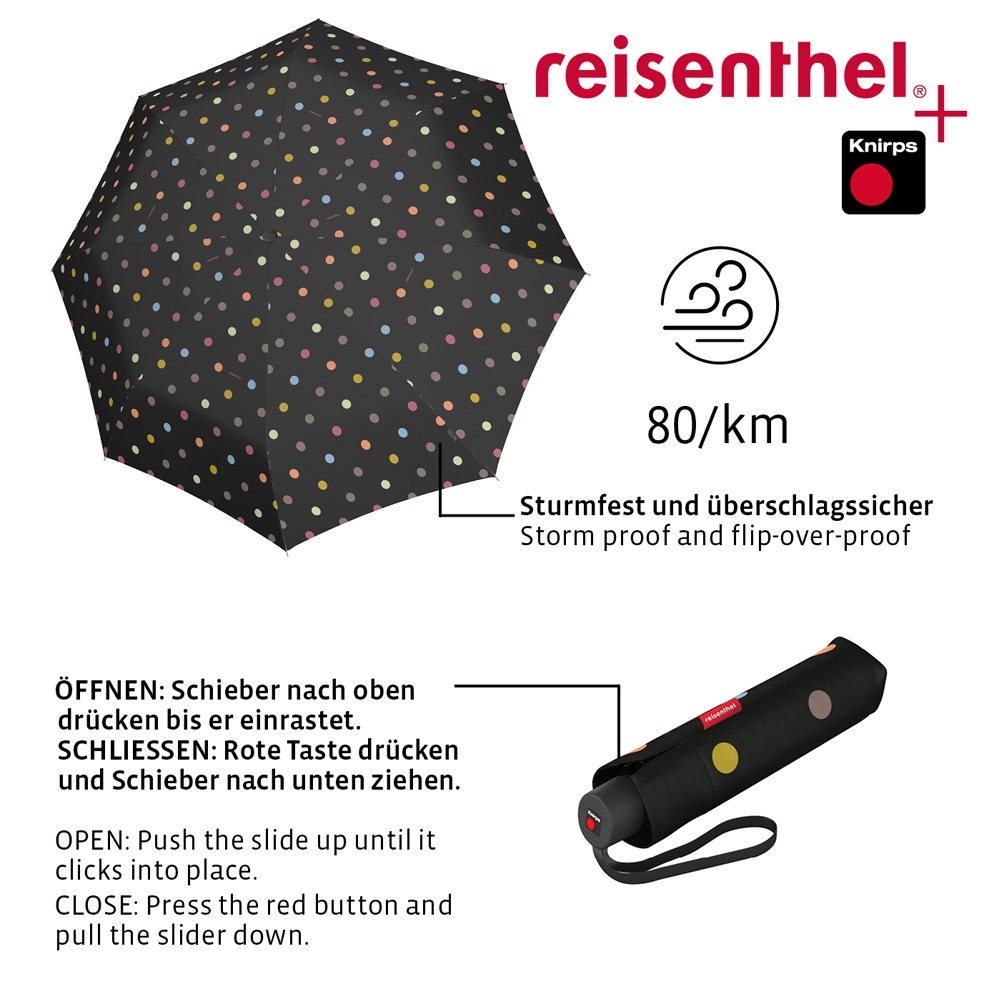 reisenthel - umbrella pocket classic - dots reisenthel - umbrella pocket classic - dots