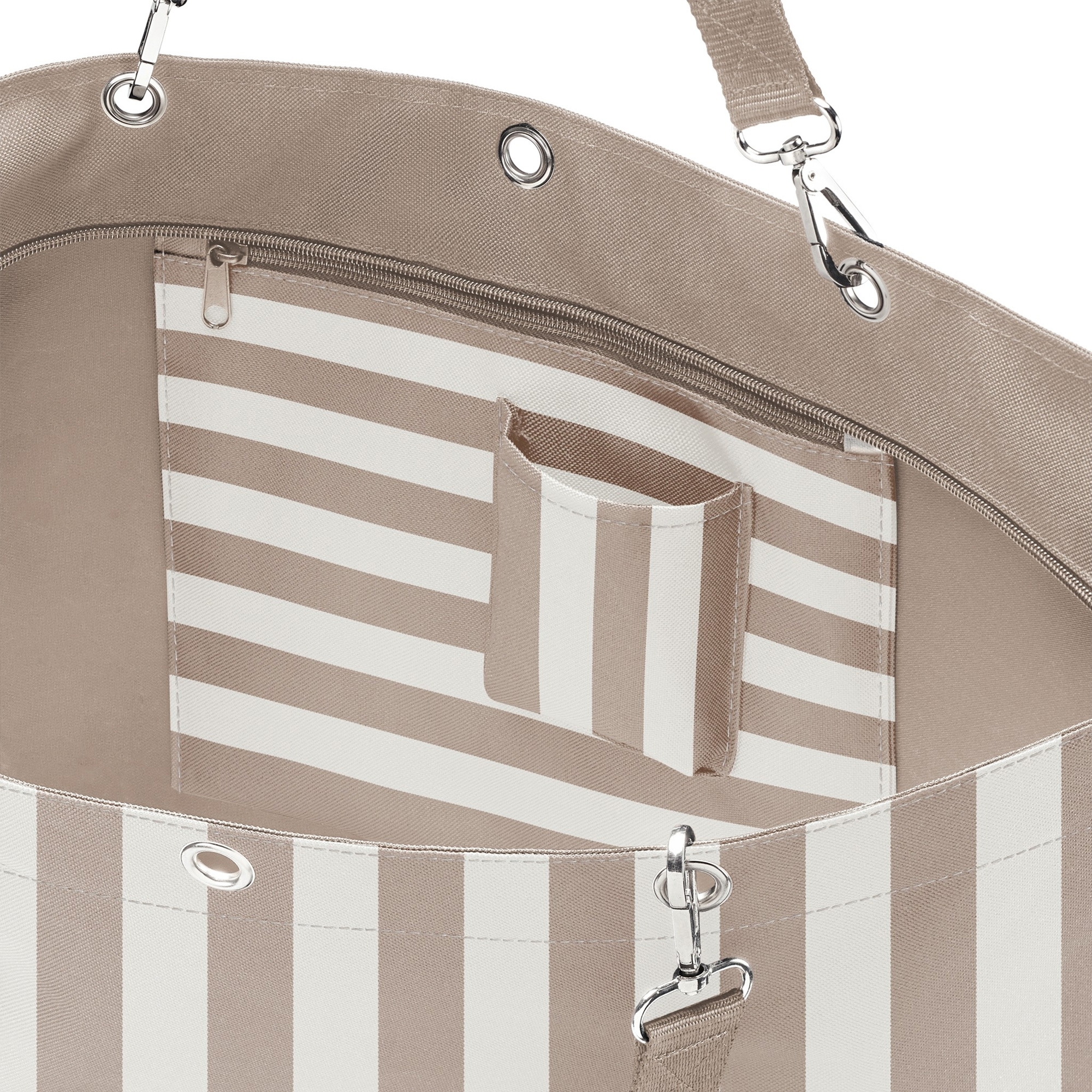 reisenthel - shopper XL - summerstripes coffee