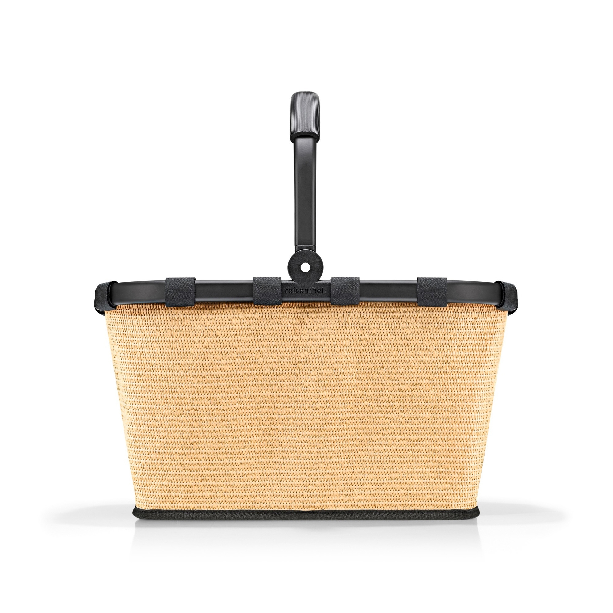 reisenthel - carrybag - frame raffia black