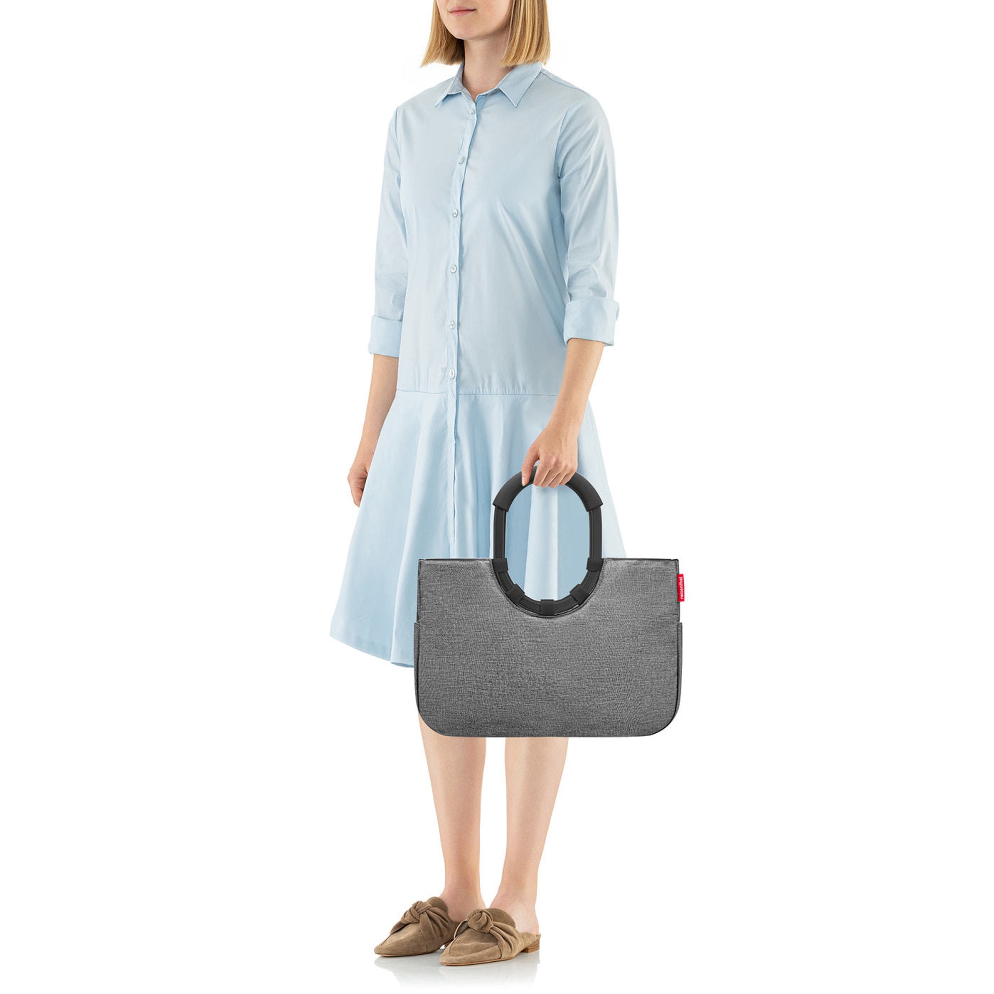 reisenthel - loopshopper M - frame twist silver reisenthel - loopshopper M - frame twist silver