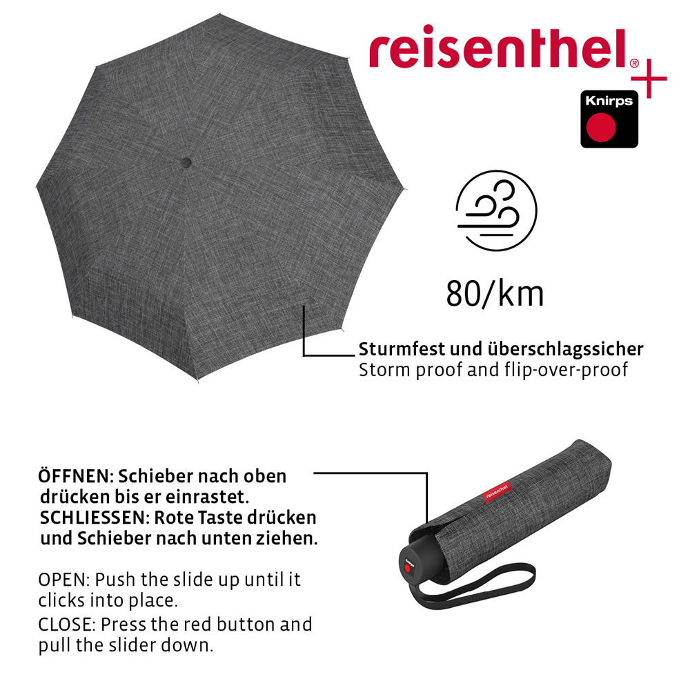 reisenthel - umbrella pocket classic - twist silver reisenthel - umbrella pocket classic - twist silver