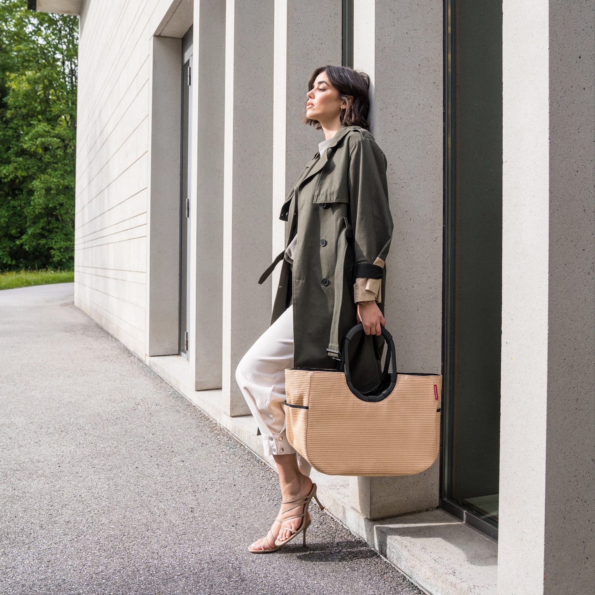 reisenthel - loopshopper L - frame raffia black