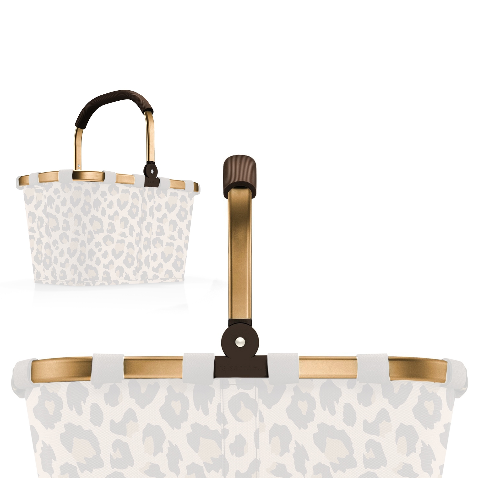 reisenthel - carrybag replacement frame with handle - frame gold | brown