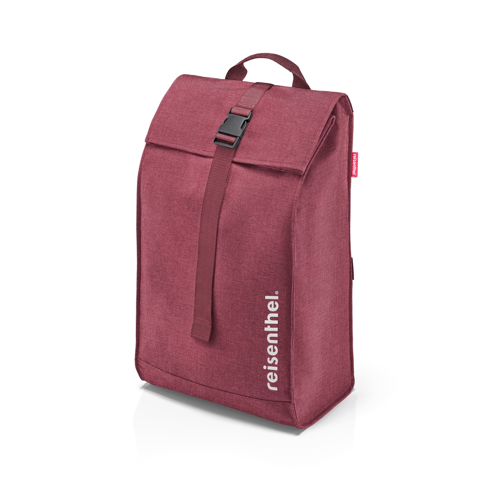 Burgundy reisenthel backpack with buckle