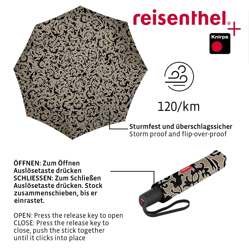 reisenthel - umbrella pocket duomatic - baroque marble reisenthel - umbrella pocket duomatic - baroque marble