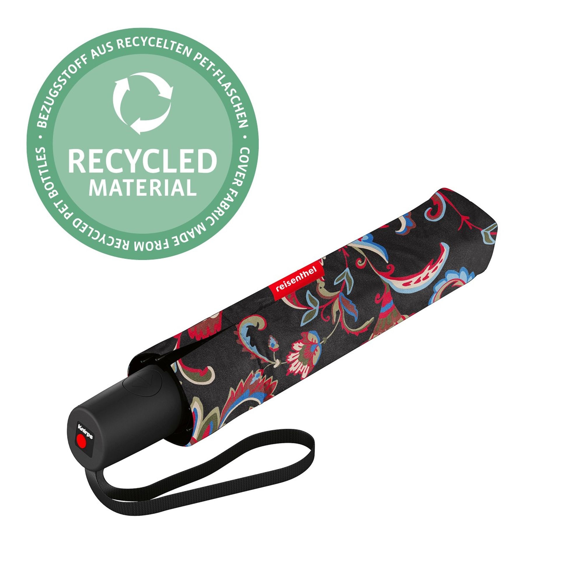 reisenthel - umbrella pocket duomatic - paisley black reisenthel - umbrella pocket duomatic - paisley black