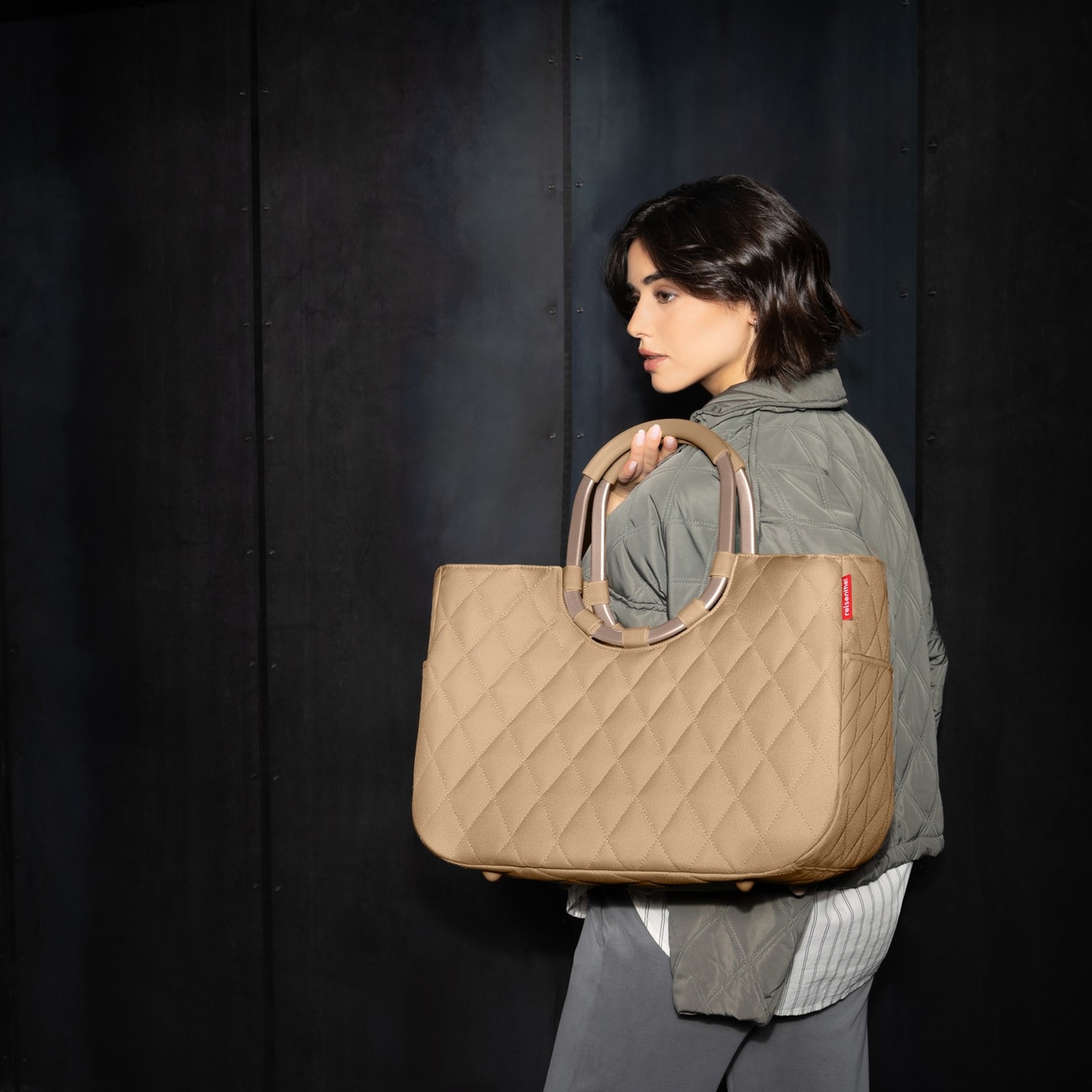 reisenthel - loopshopper L - frame rhombus ginger reisenthel - loopshopper L - frame rhombus ginger