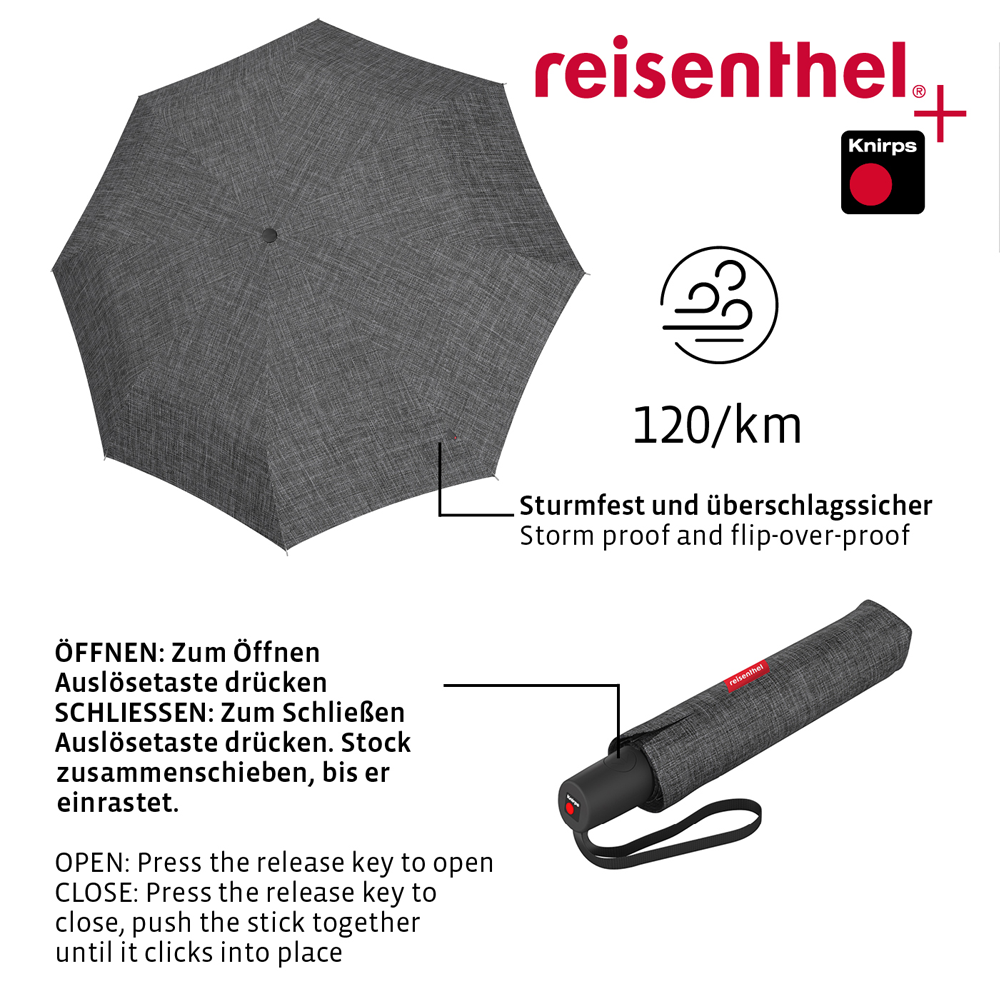 reisenthel - umbrella pocket duomatic - twist silver reisenthel - umbrella pocket duomatic - twist silver
