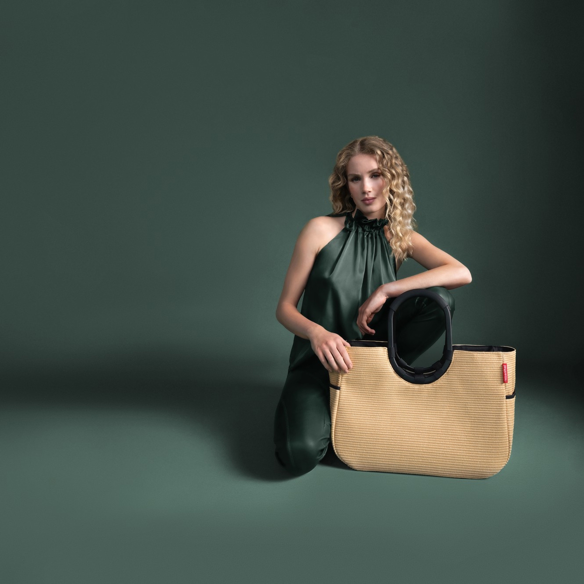 reisenthel - loopshopper L - frame raffia black