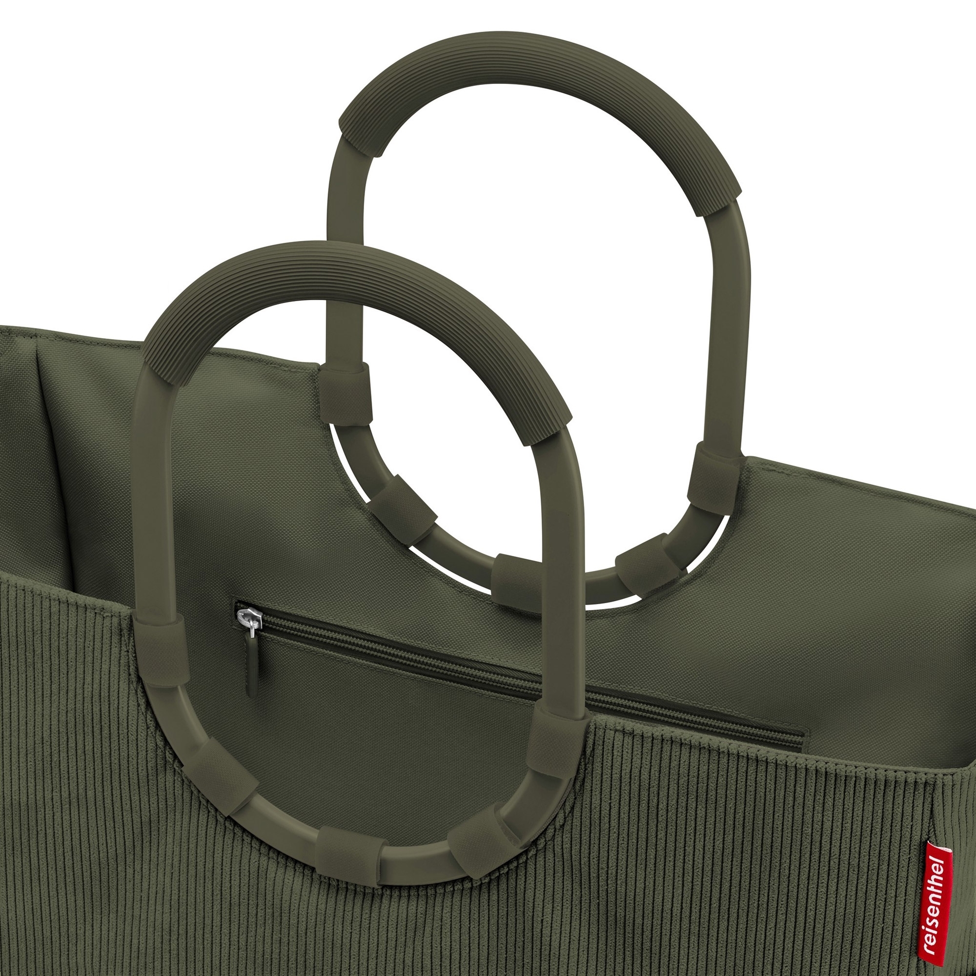 reisenthel - loopshopper L - cord dark matcha