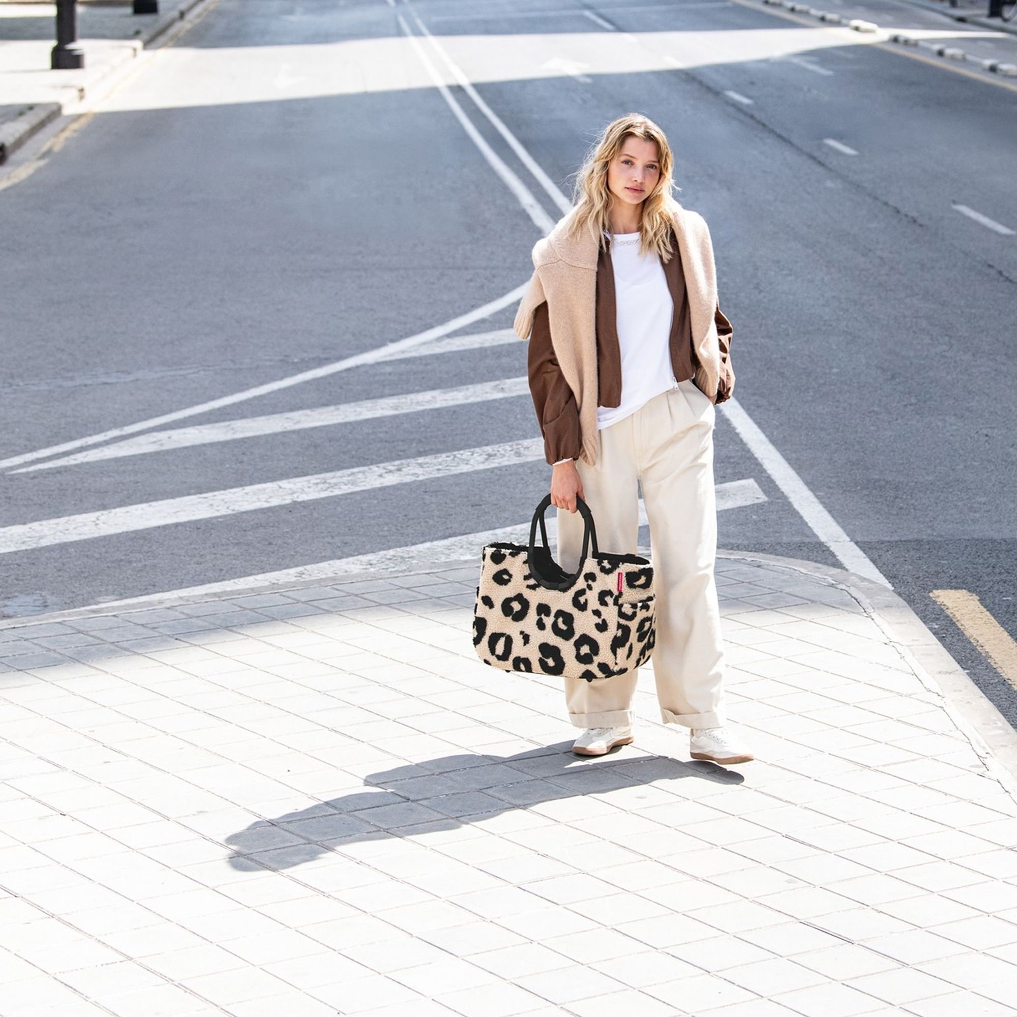 reisenthel - loopshopper L - teddy leo cream