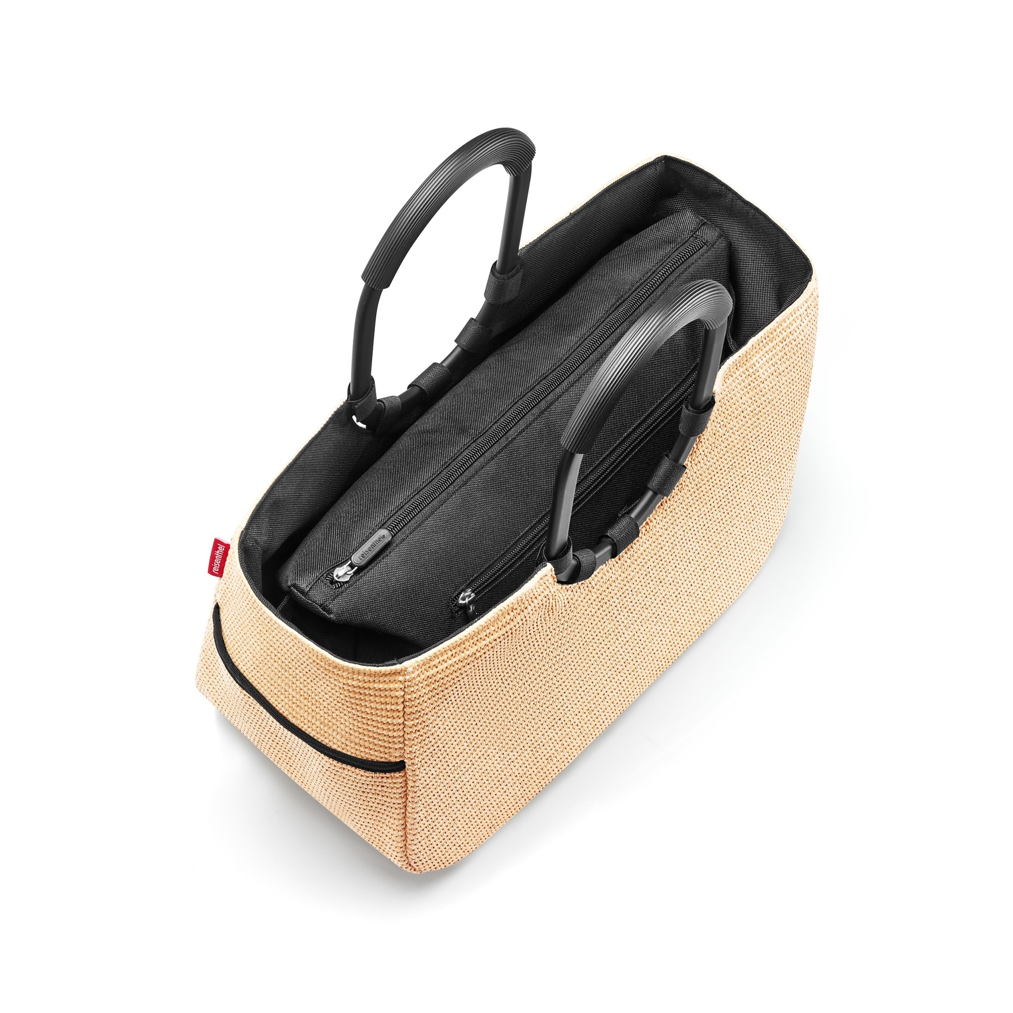 reisenthel - loopshopper M - frame raffia black