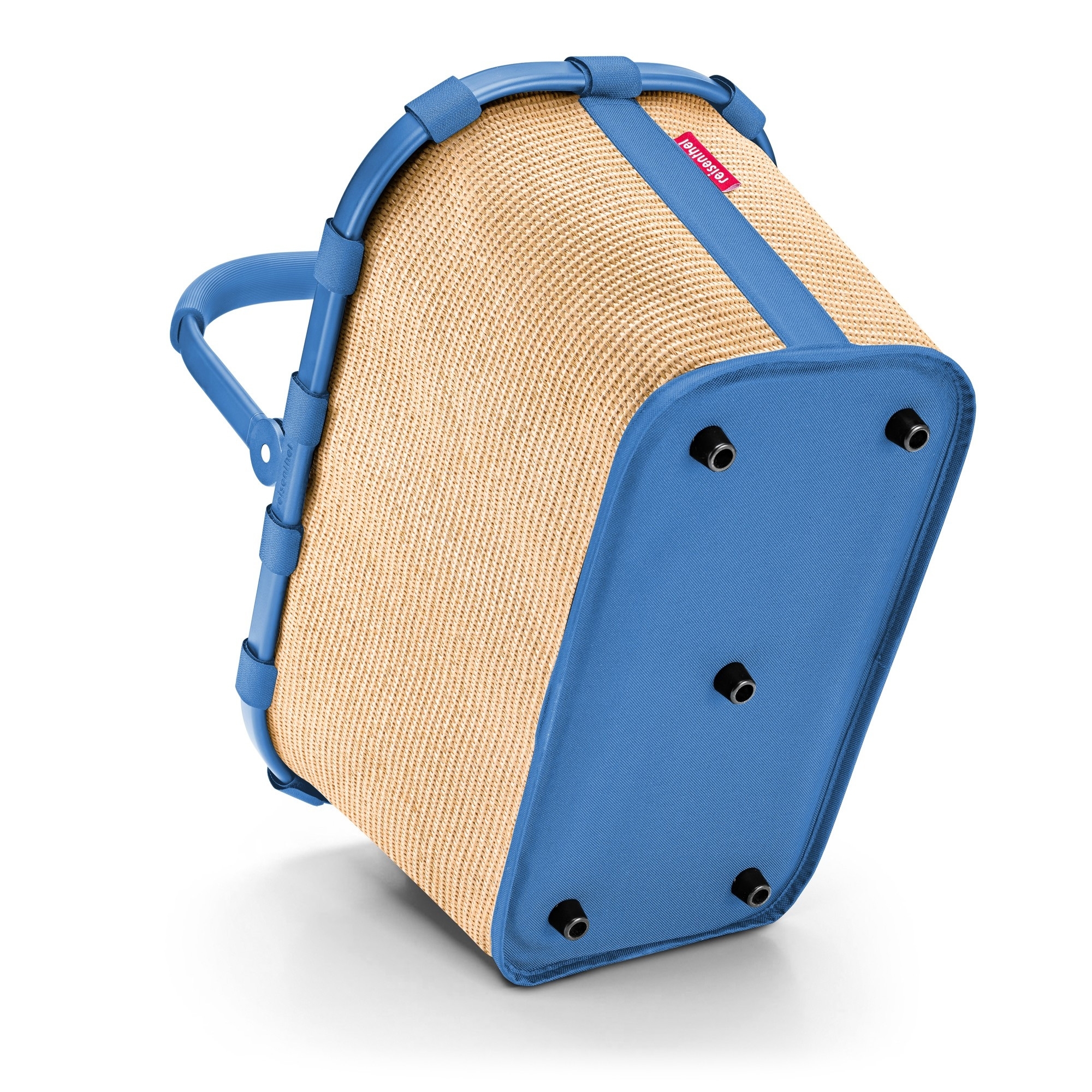 reisenthel - carrybag - frame raffia blue