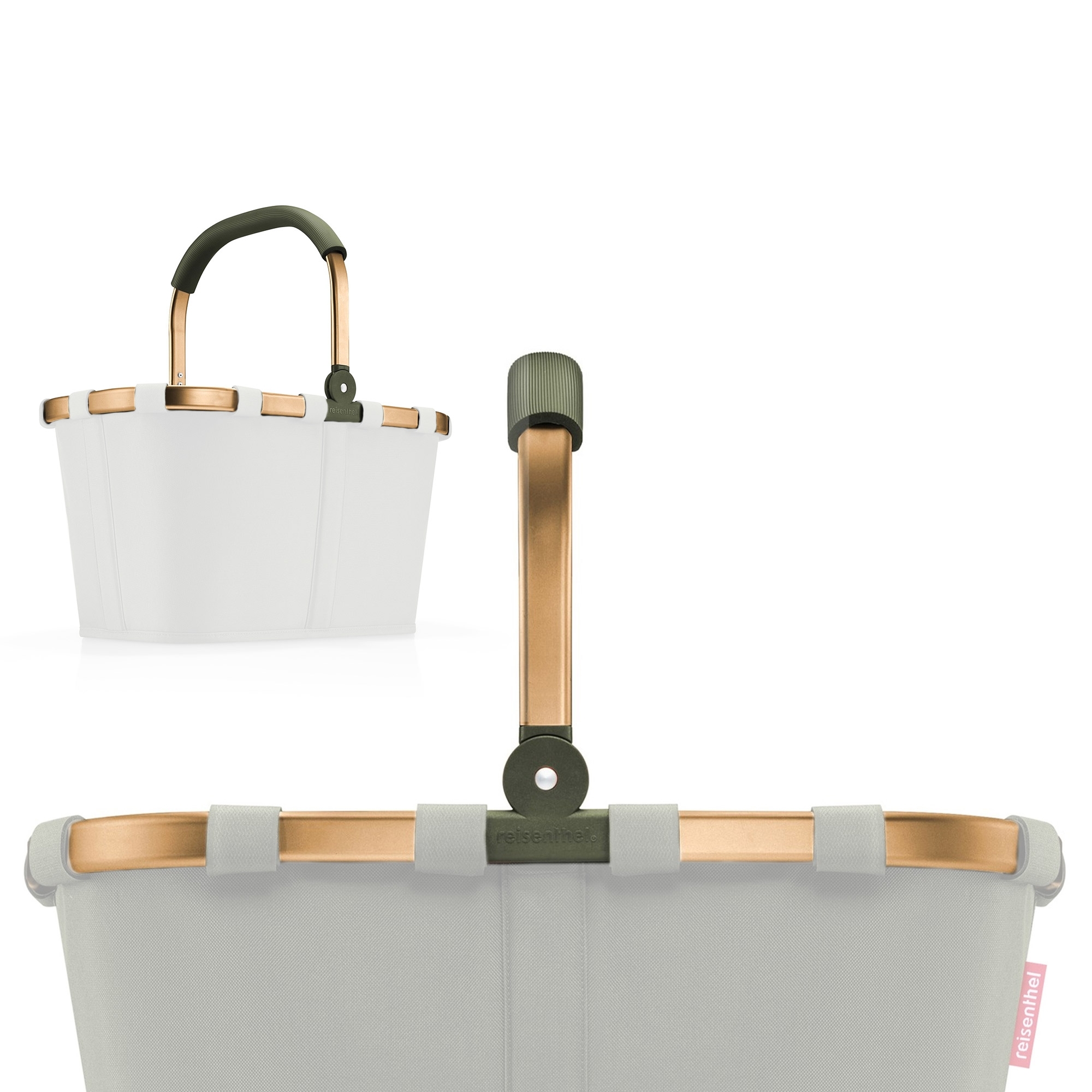 reisenthel - carrybag replacement frame with handle - frame gold | green