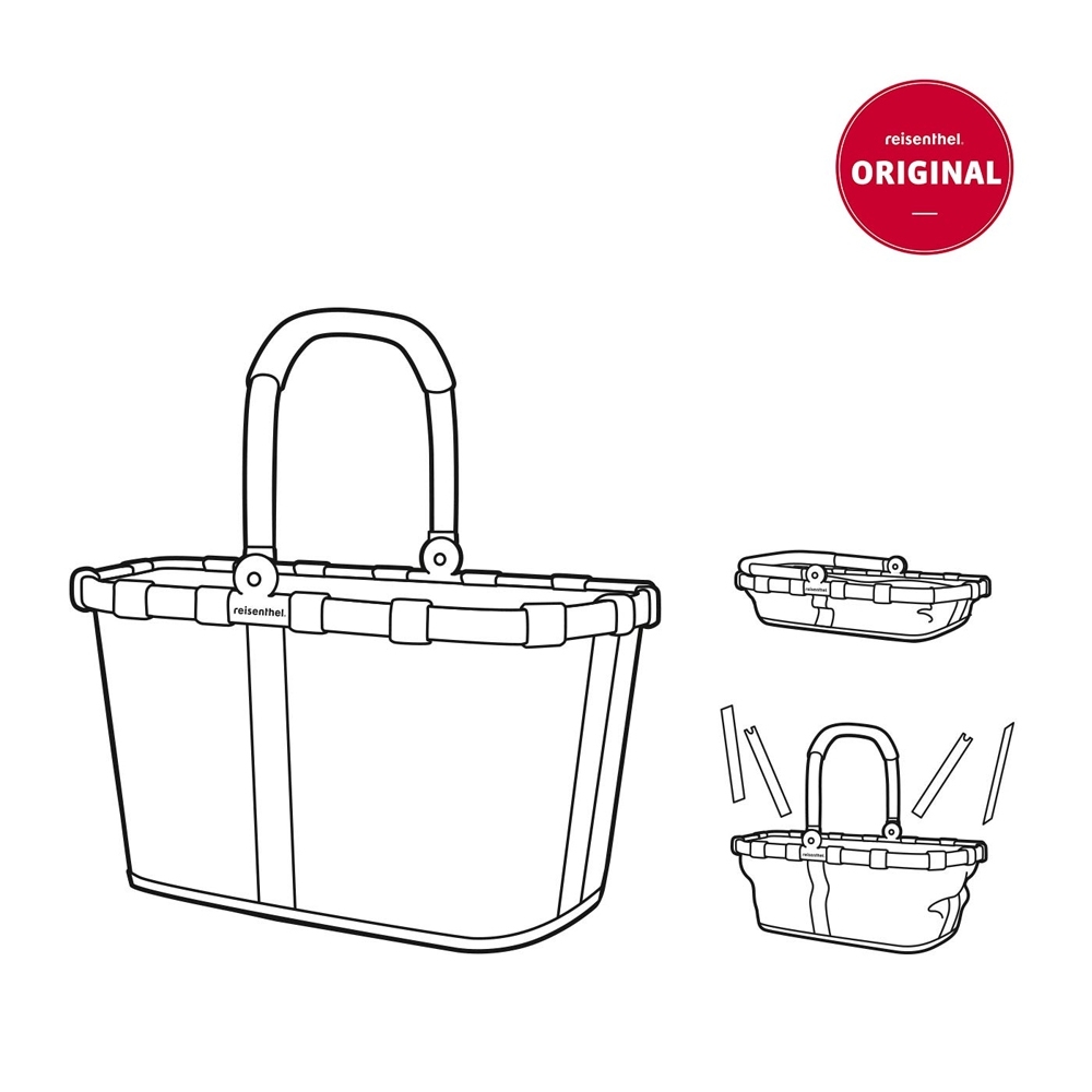 reisenthel - Replacement struts for Carrybag Single with notch black