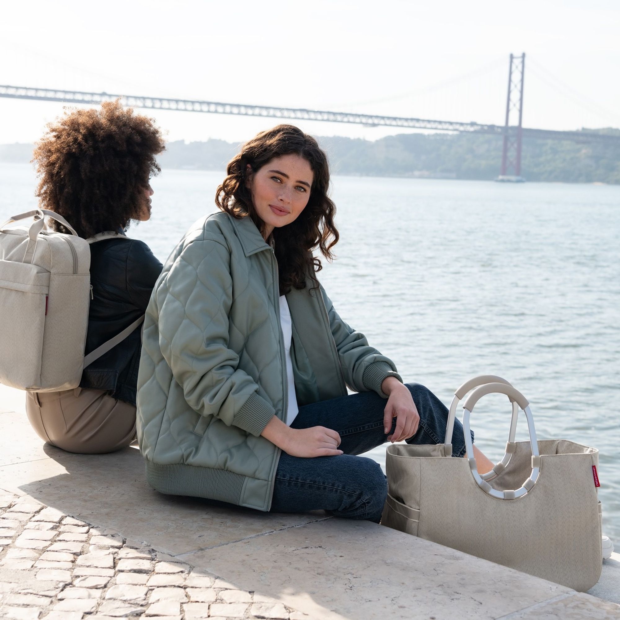 reisenthel - loopshopper L - herringbone sand reisenthel - loopshopper L - herringbone sand