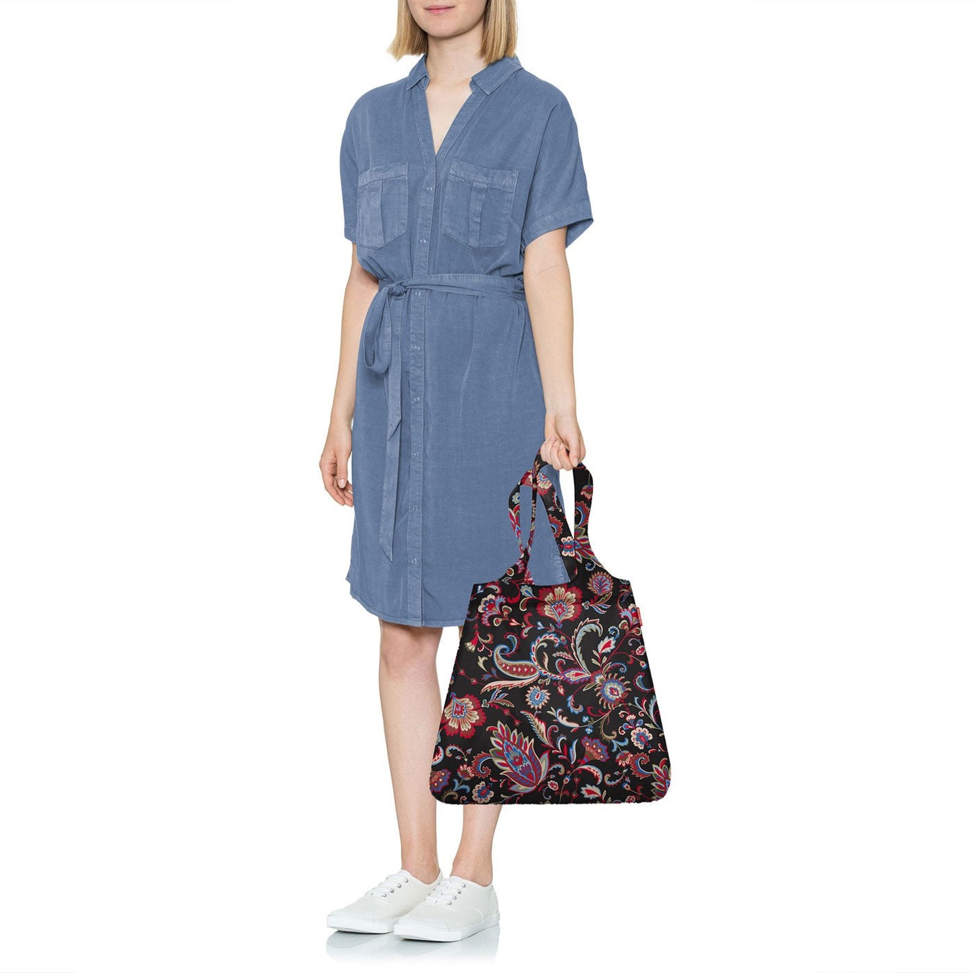 reisenthel - mini maxi shopper - paisley black reisenthel - mini maxi shopper - paisley black